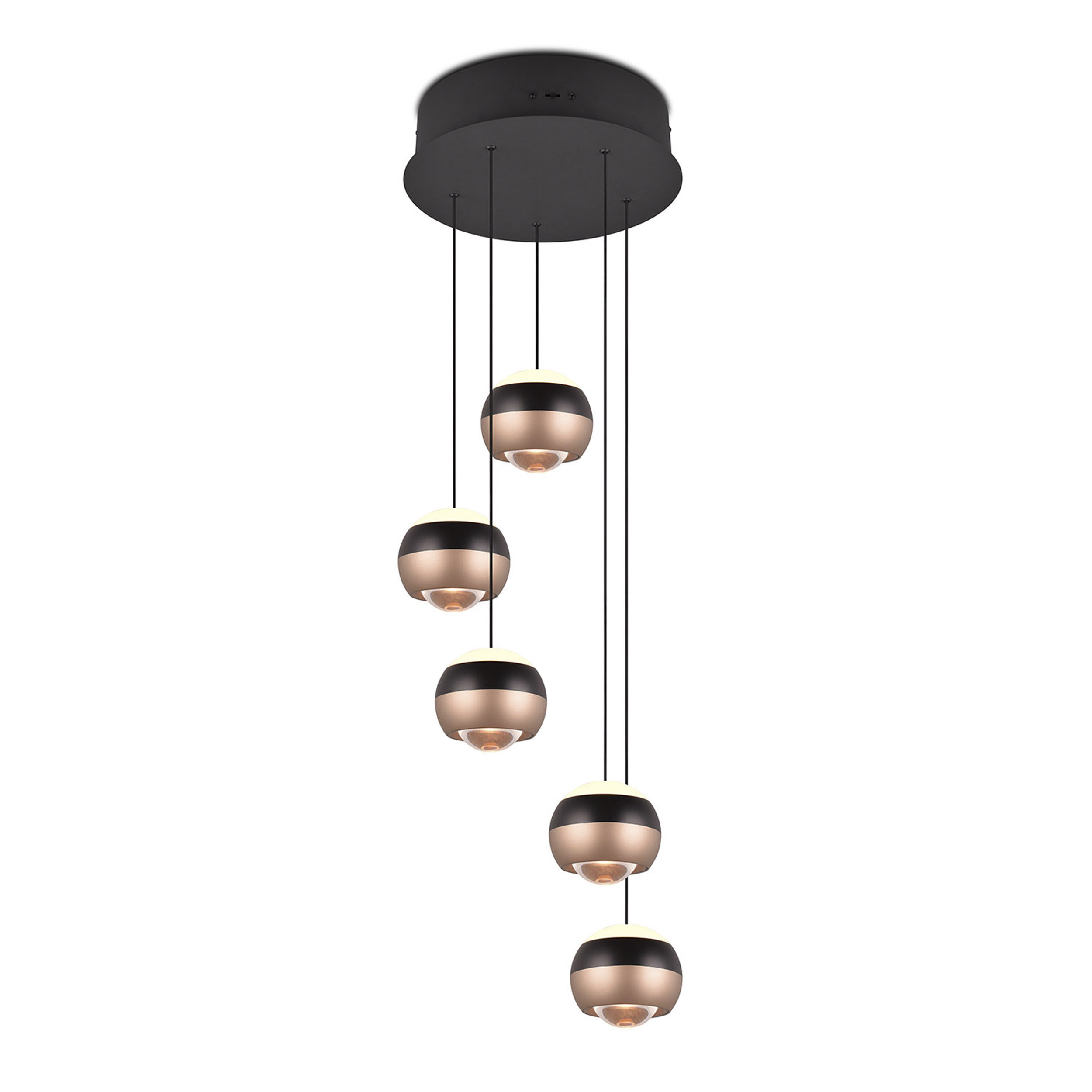LED-Pendelleuchte  5-flg. Orbital