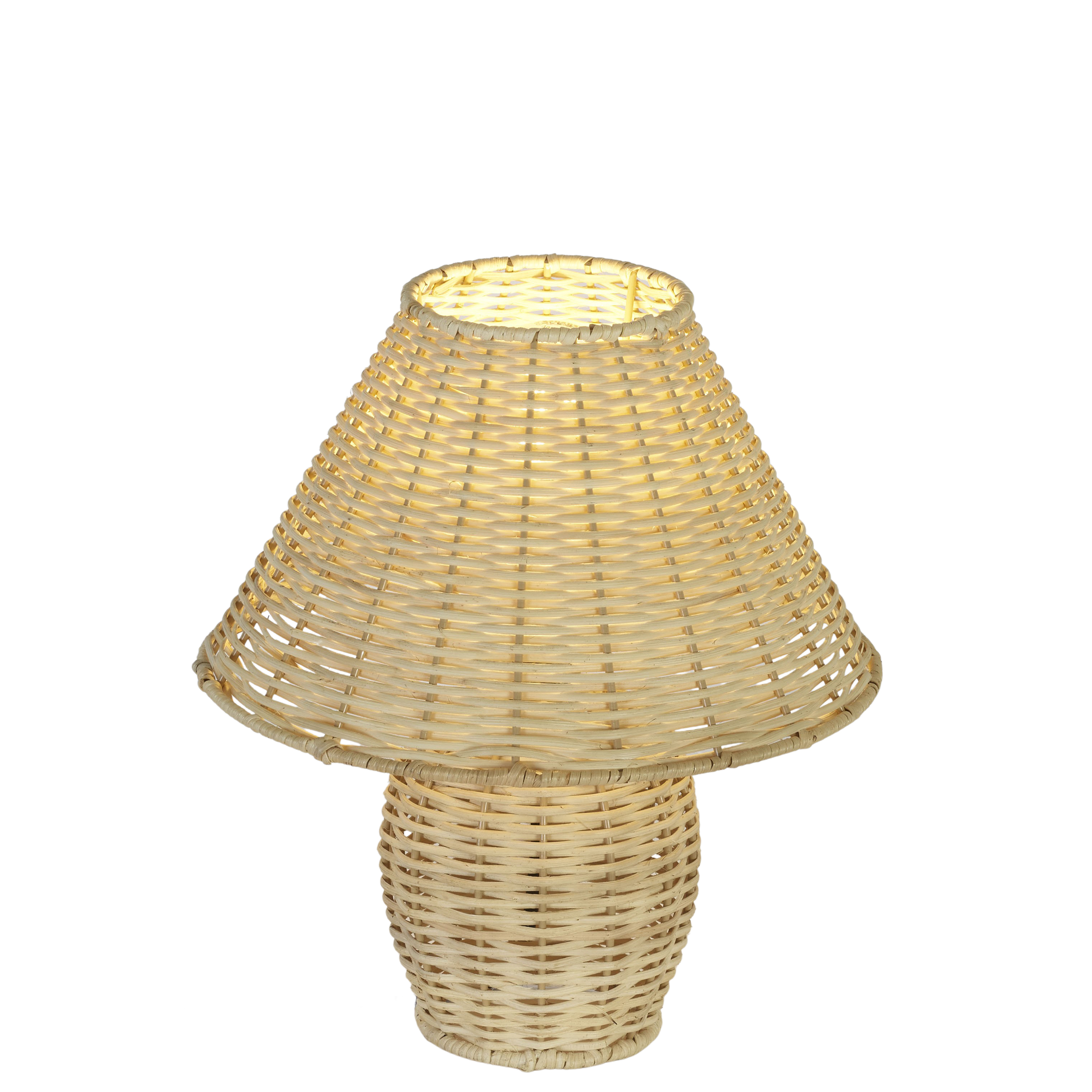 Tischleuchte 1-flg. Rotin