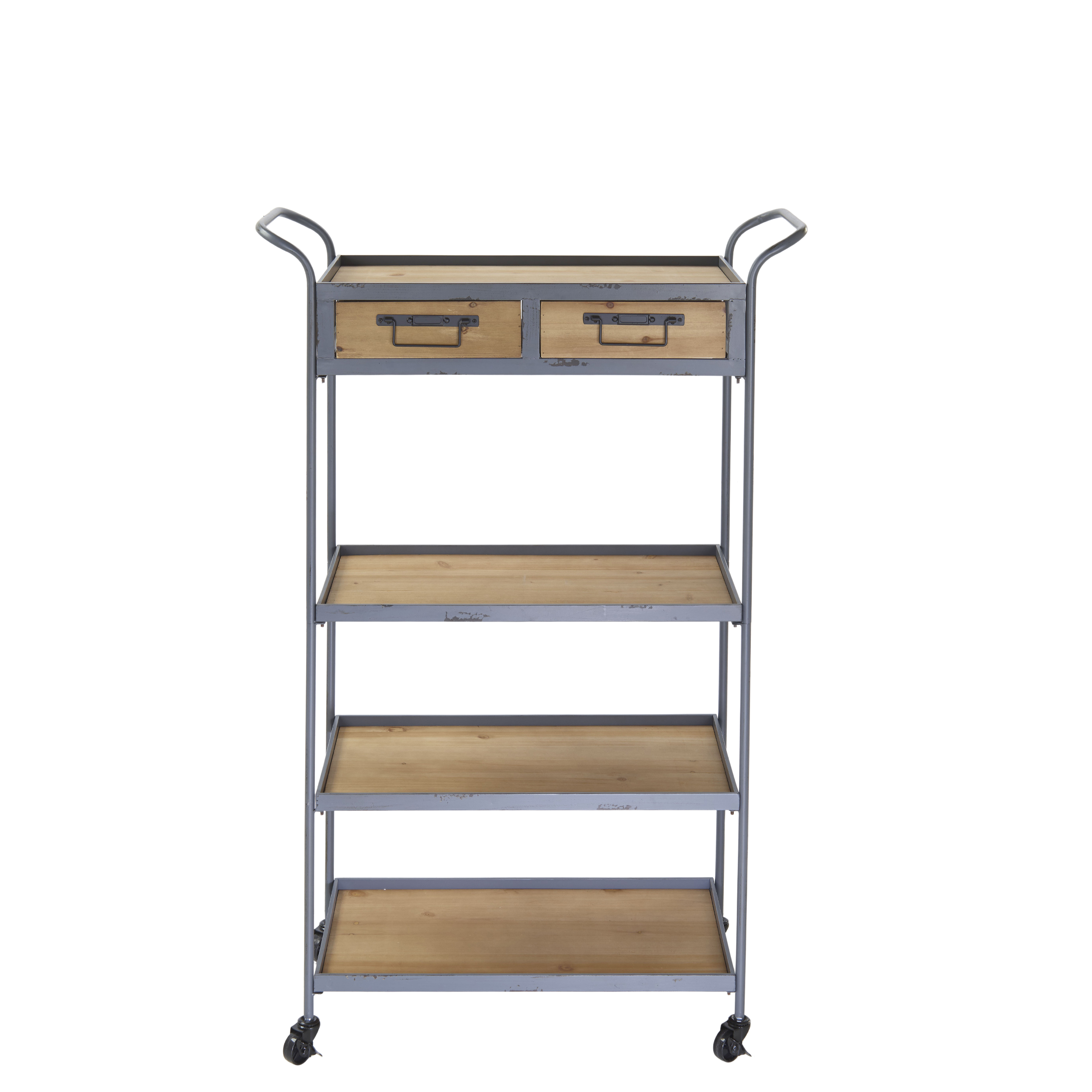 Regal auf Rollen Natural