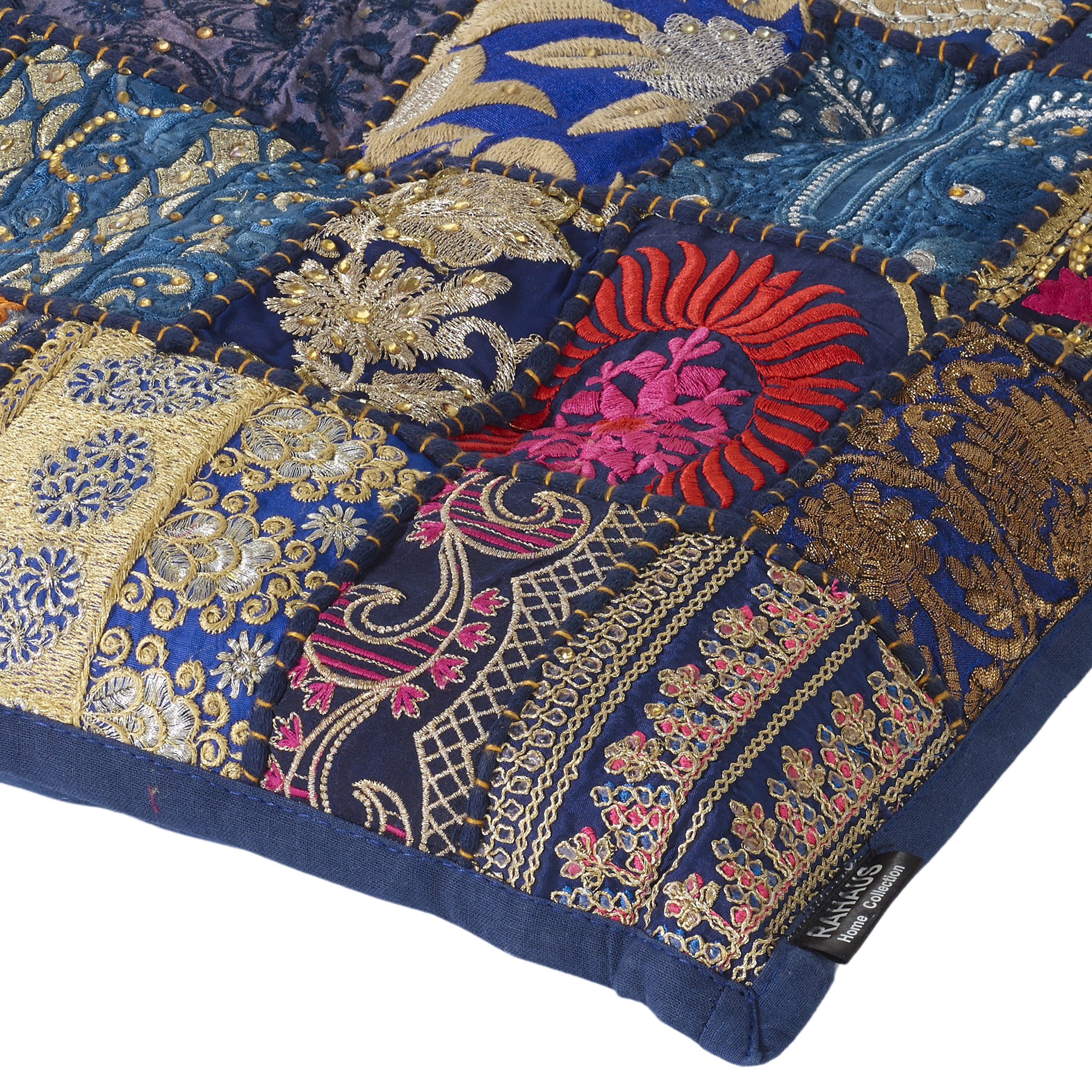 Patchwork-Sitzkissen Pune handmade