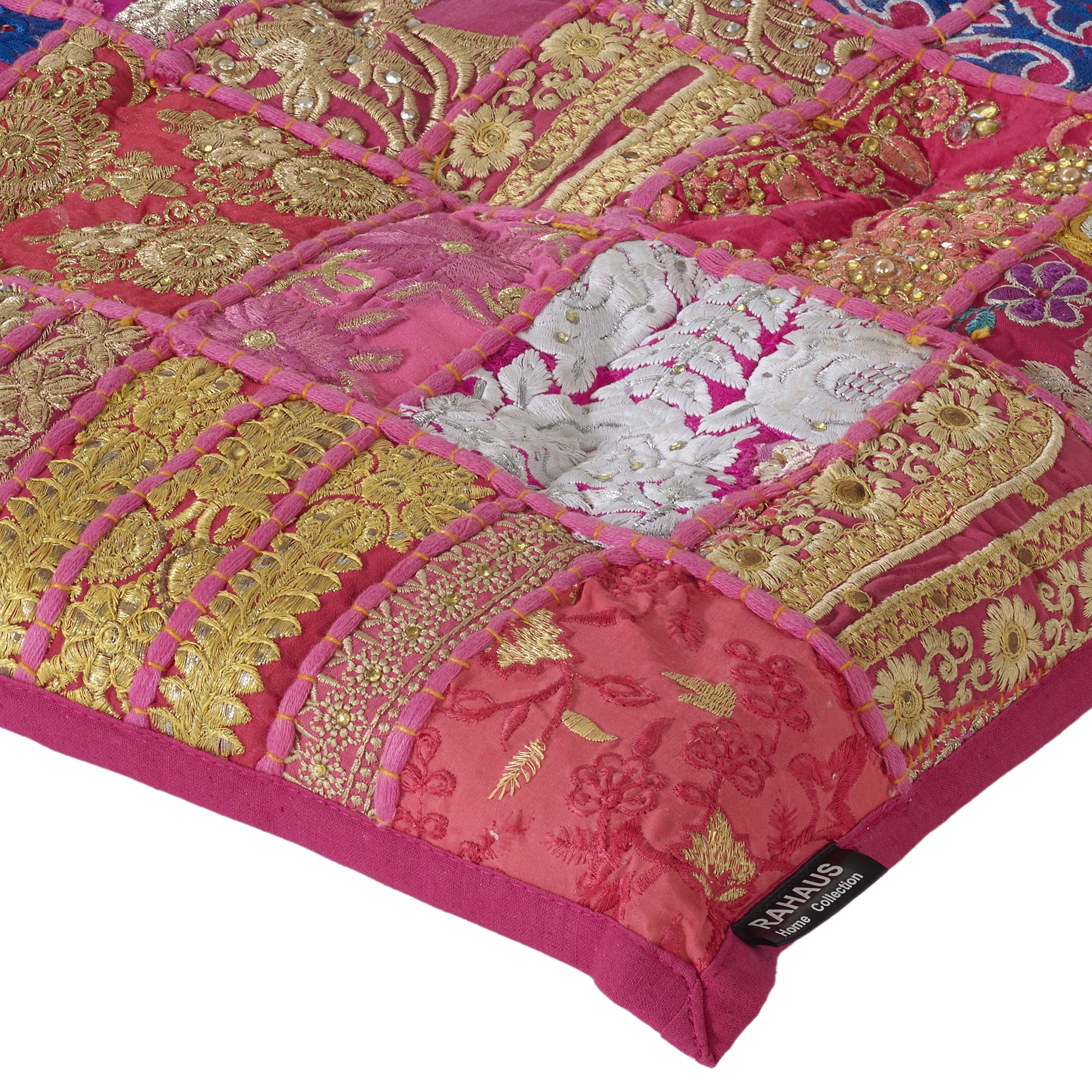 Patchwork-Sitzkissen Pune handmade