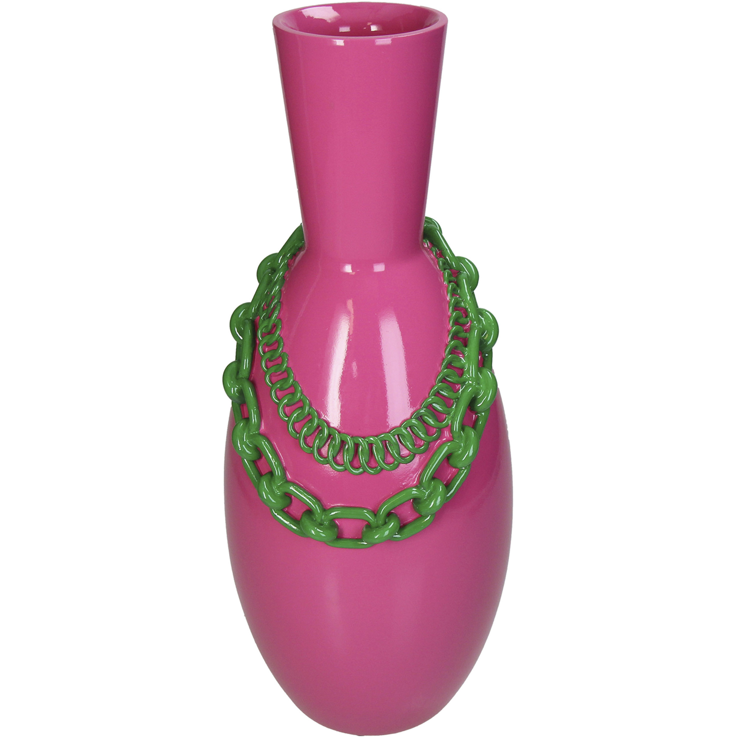 Vase Green Chains