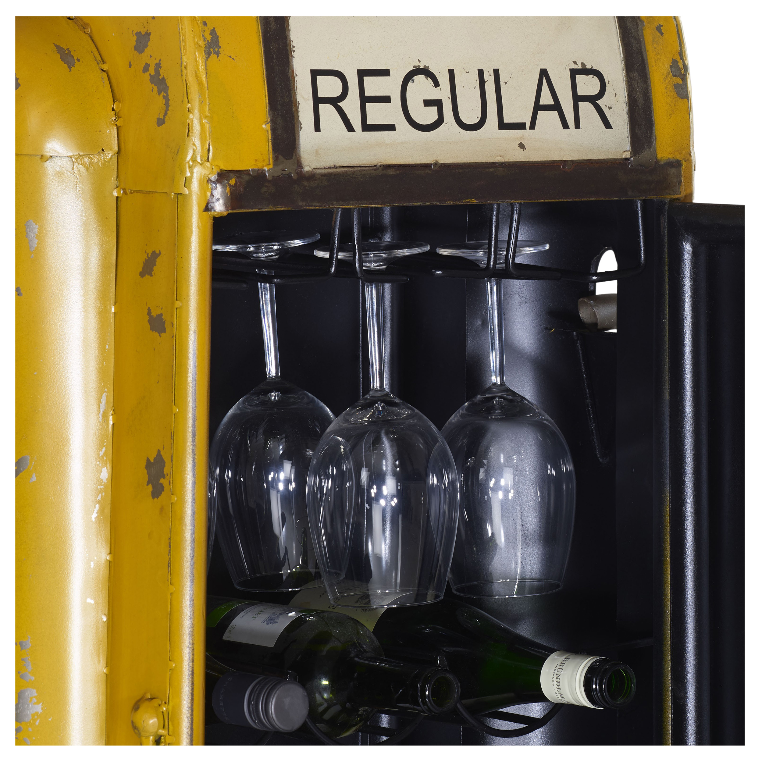 Barschrank Yellow Gas Pump