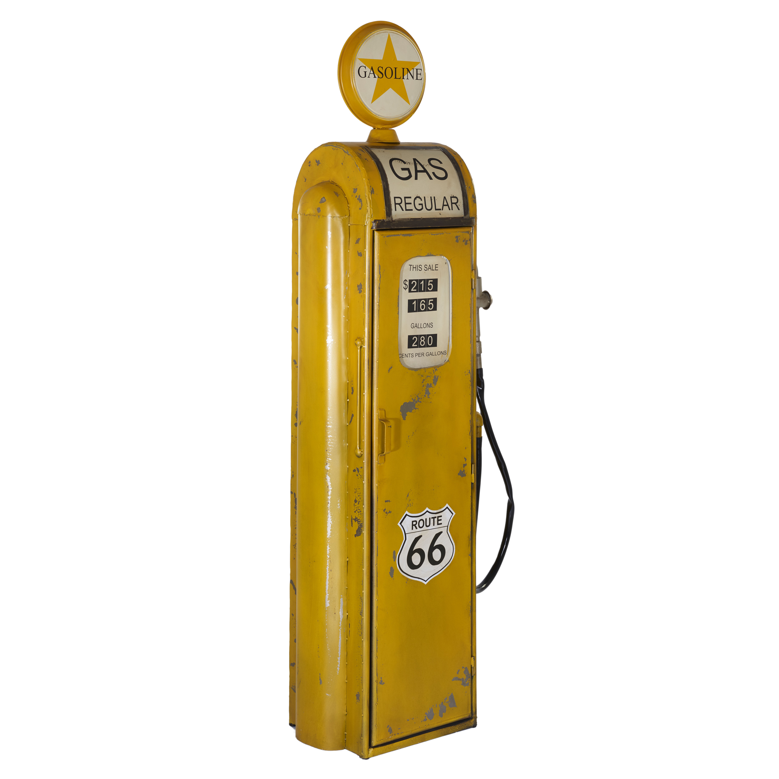 Barschrank Yellow Gas Pump