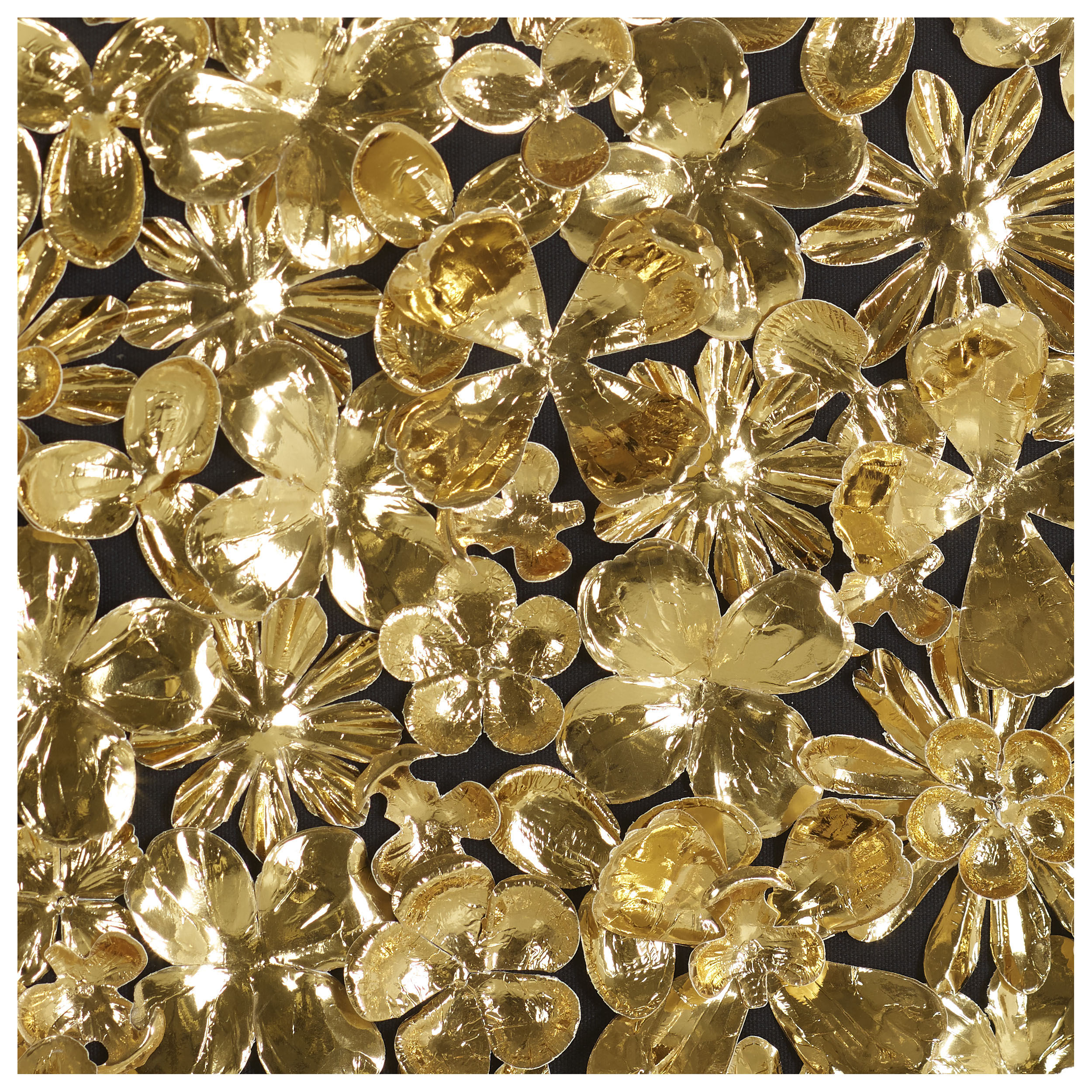 Collage Golden Flowers I