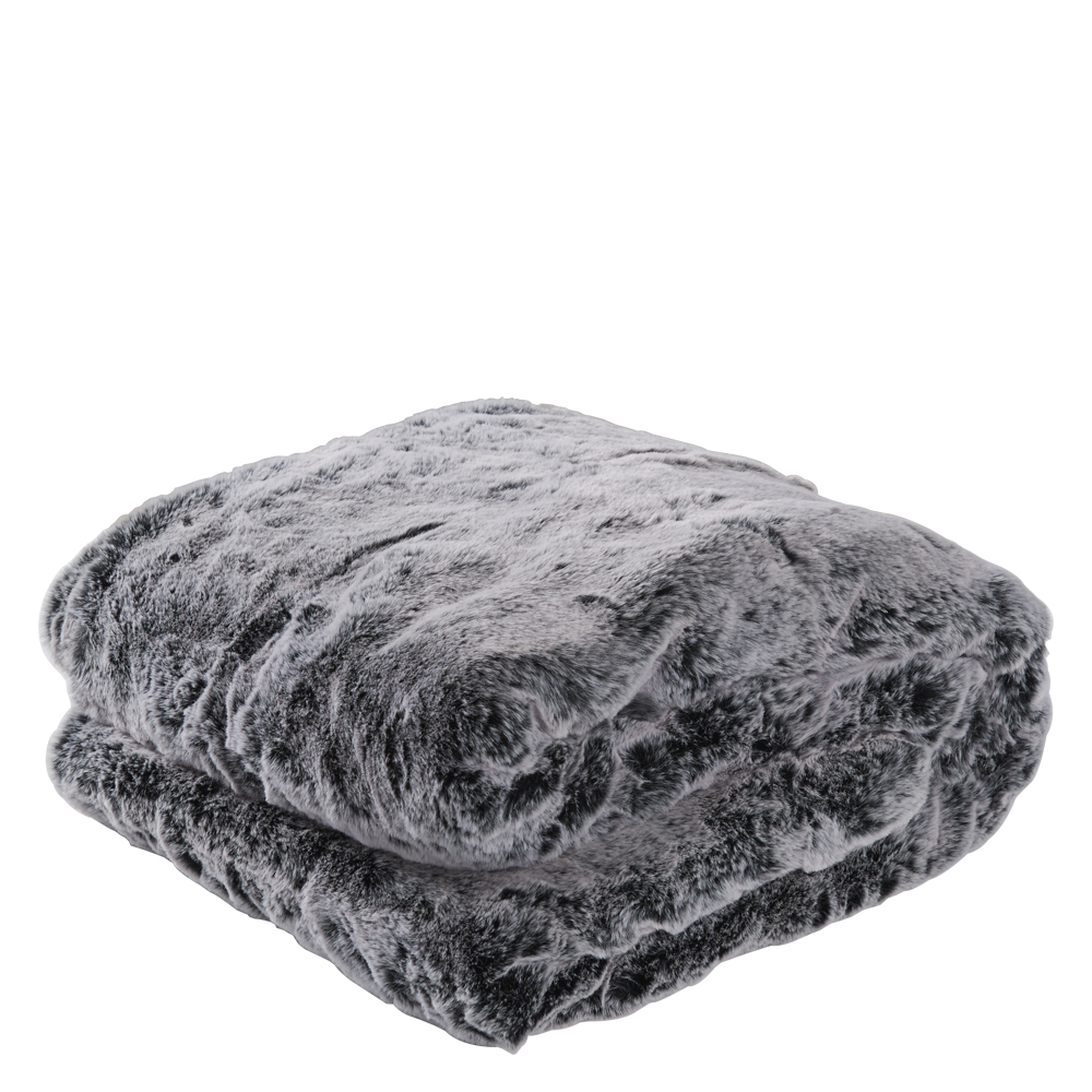 Webpelzdecke Schwarz