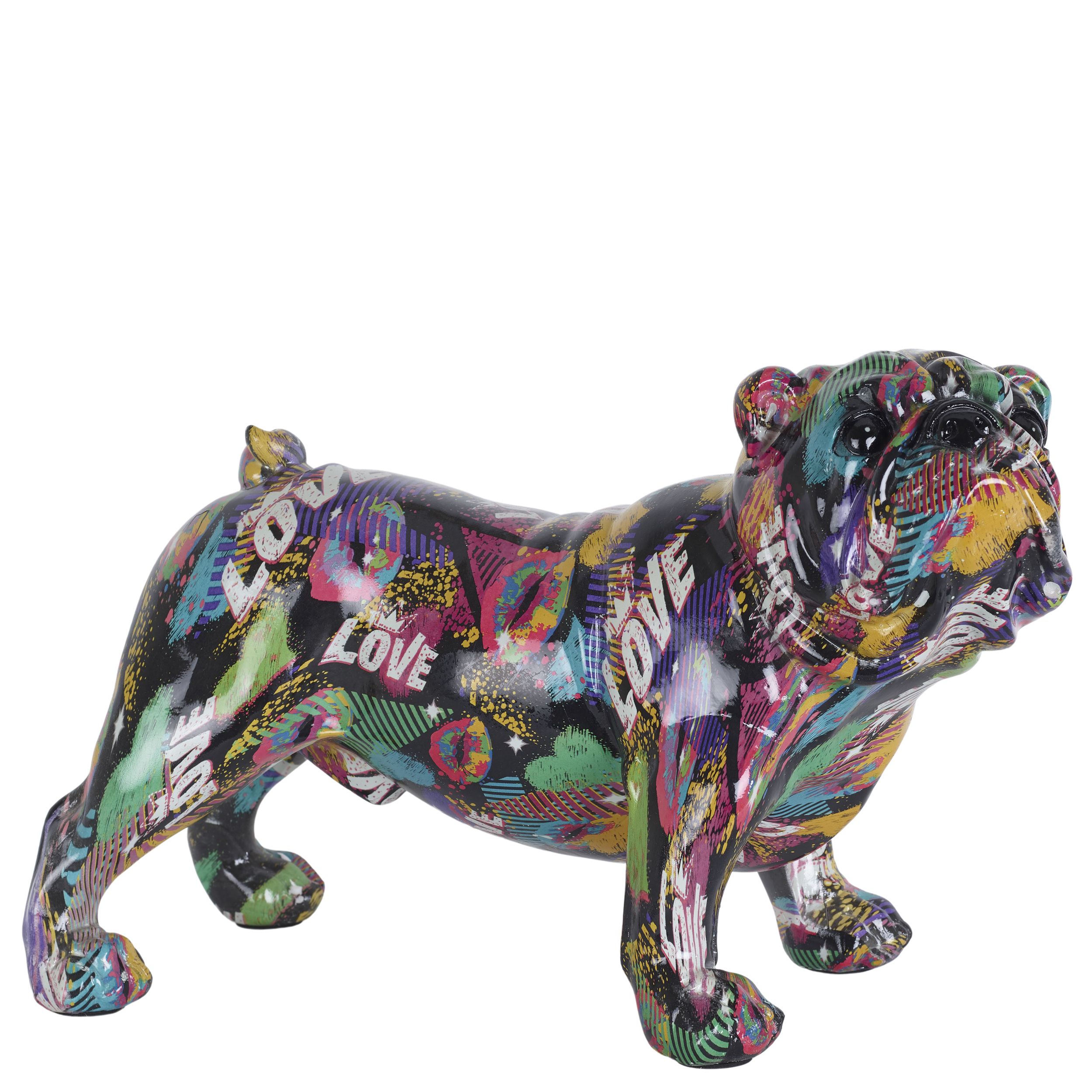 Dekofigur Bulldogge stehend
