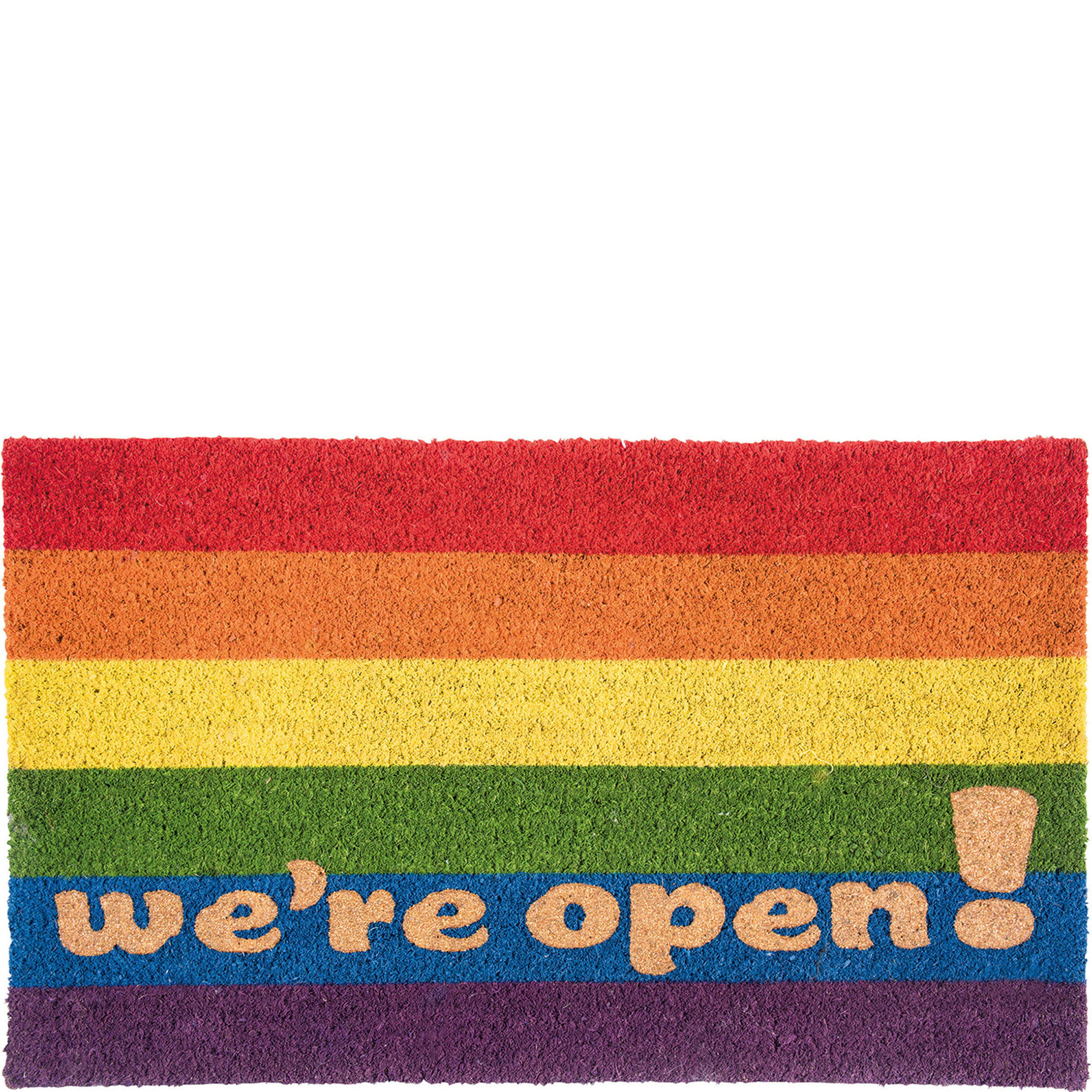 Kokos-Fussmatte we're open