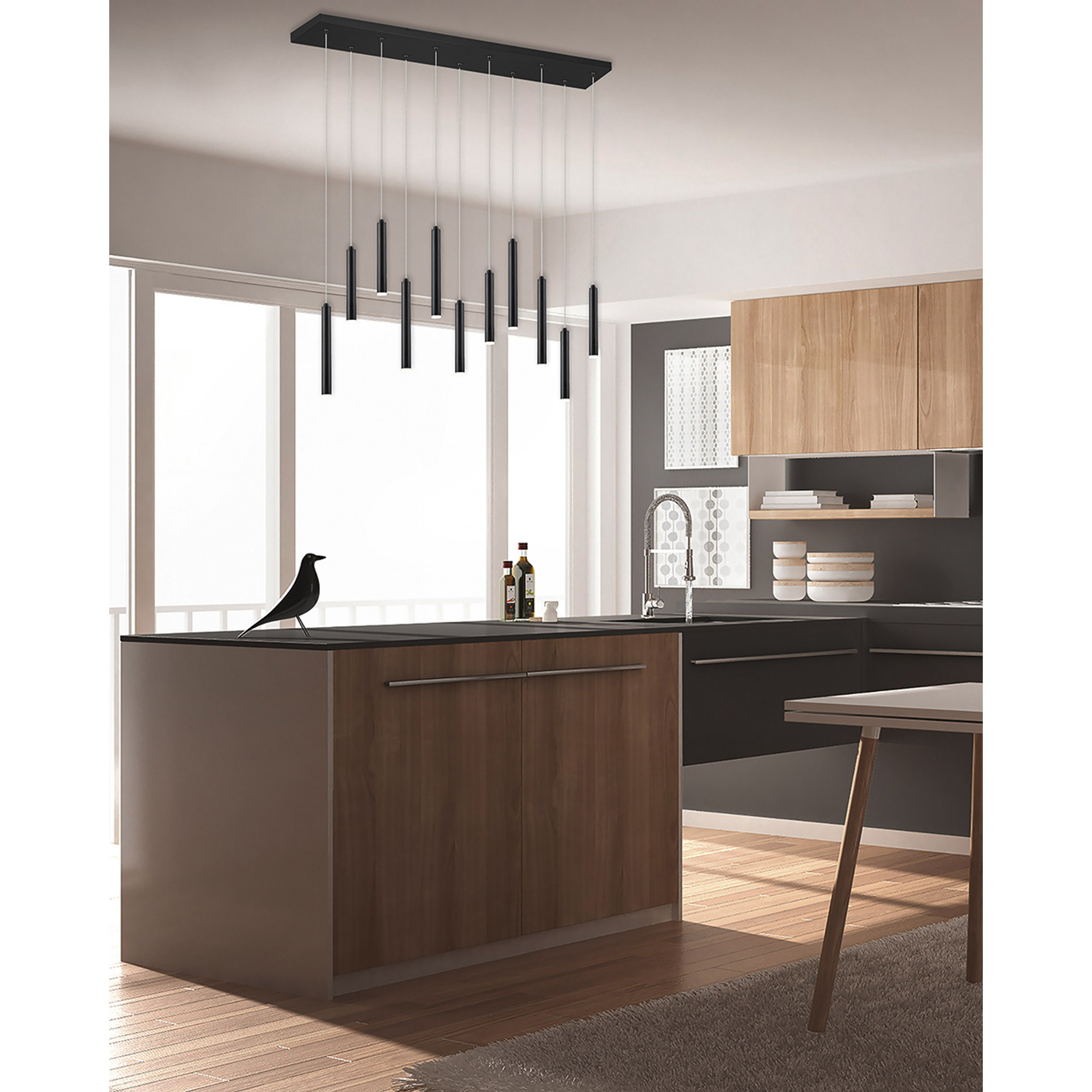 LED-Pendelleuchte  11-flg. Tubolato