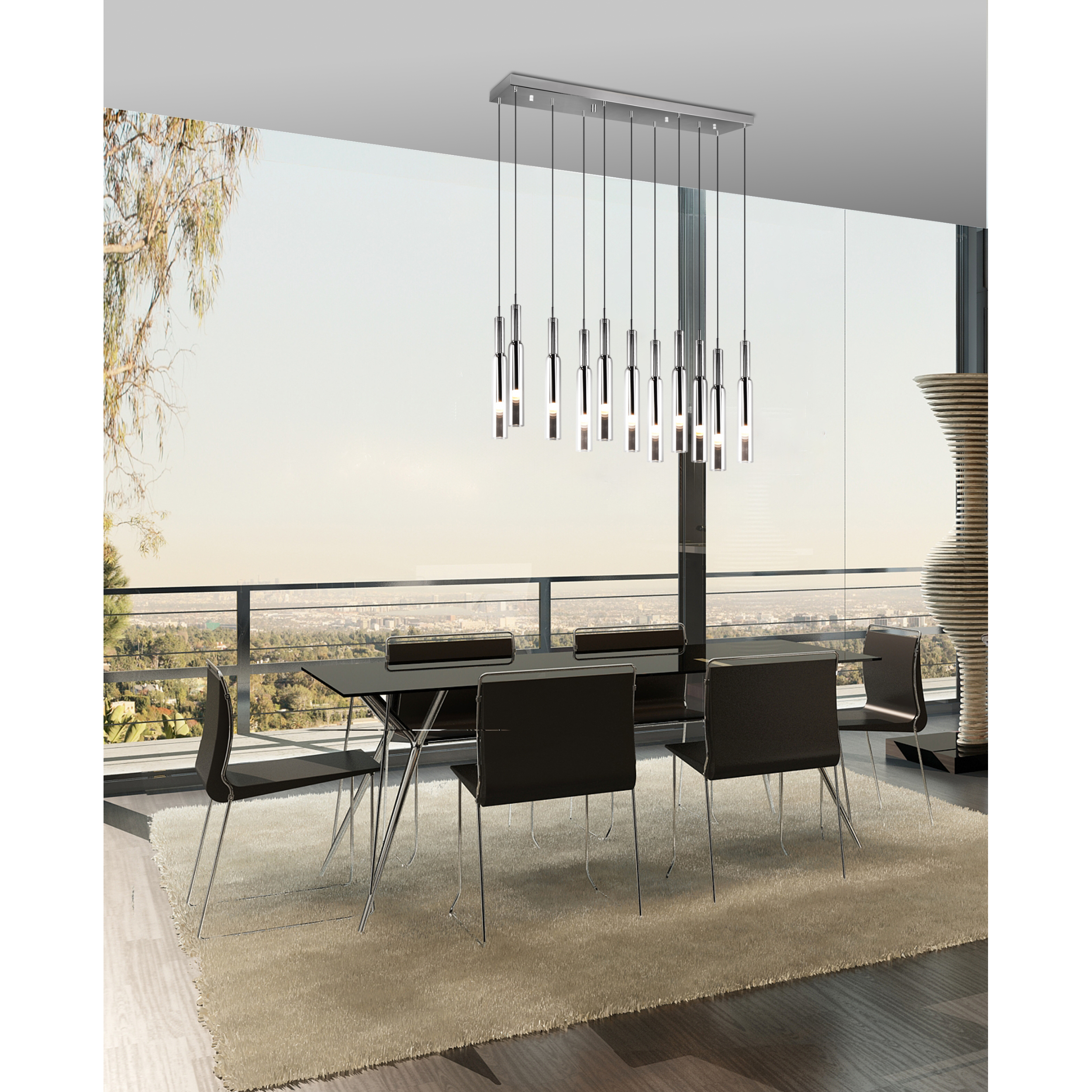 LED-Pendelleuchte  11-flg. Tubolato III