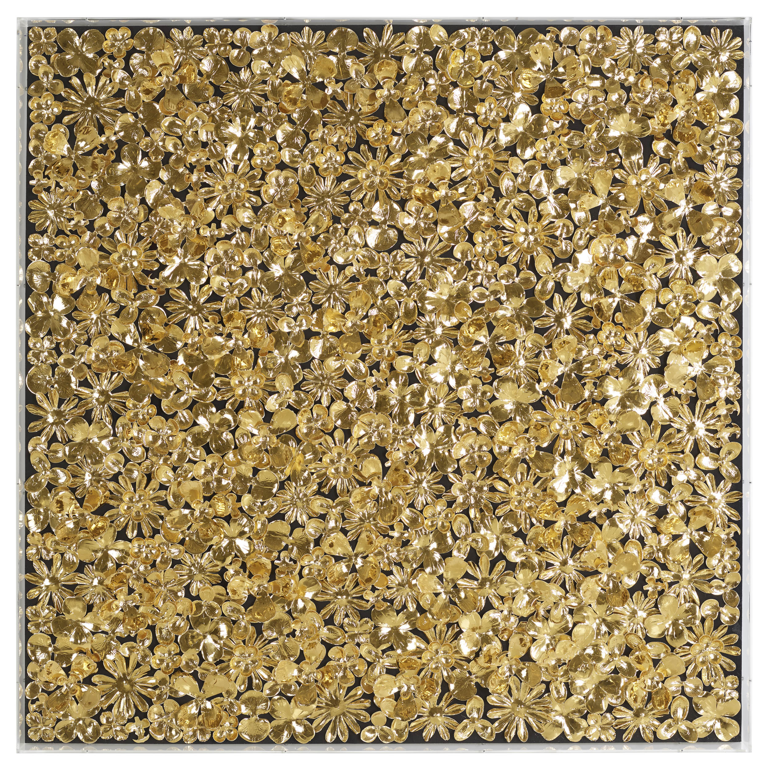 Collage Golden Flowers I