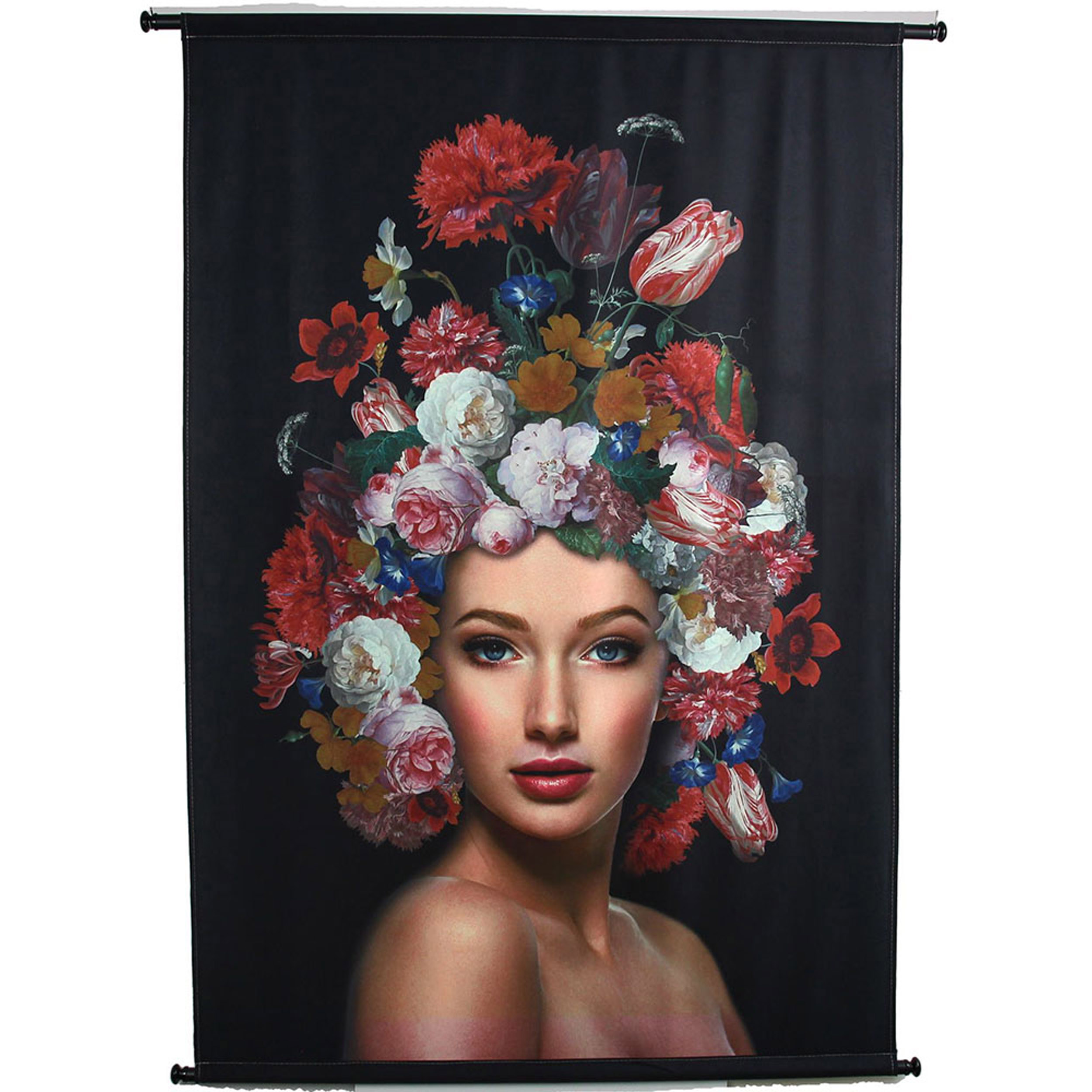 Wandbehang mit Wandhalterungen Flower Lady