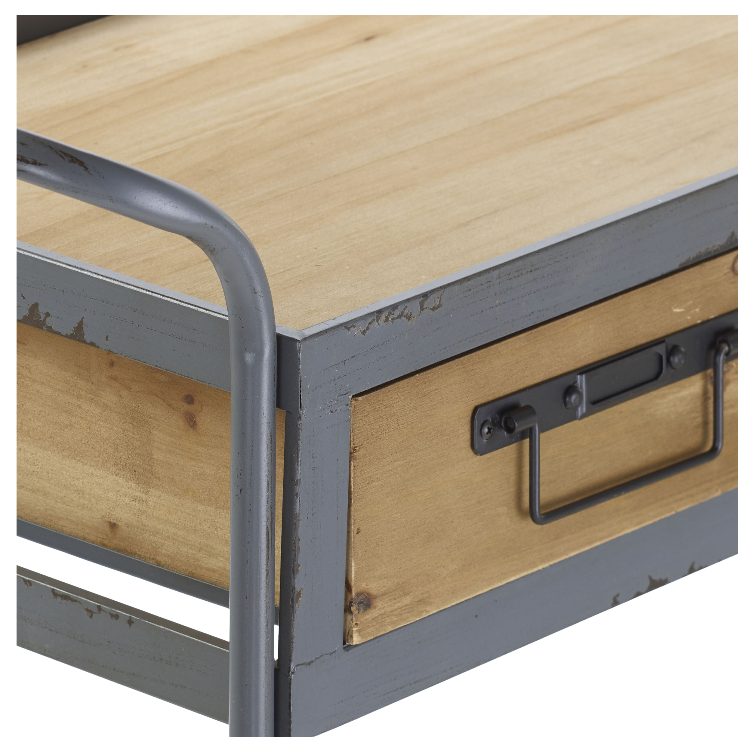 Regal auf Rollen Natural