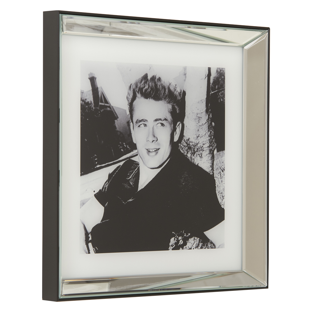 Glasbild mit Rahmen James Dean