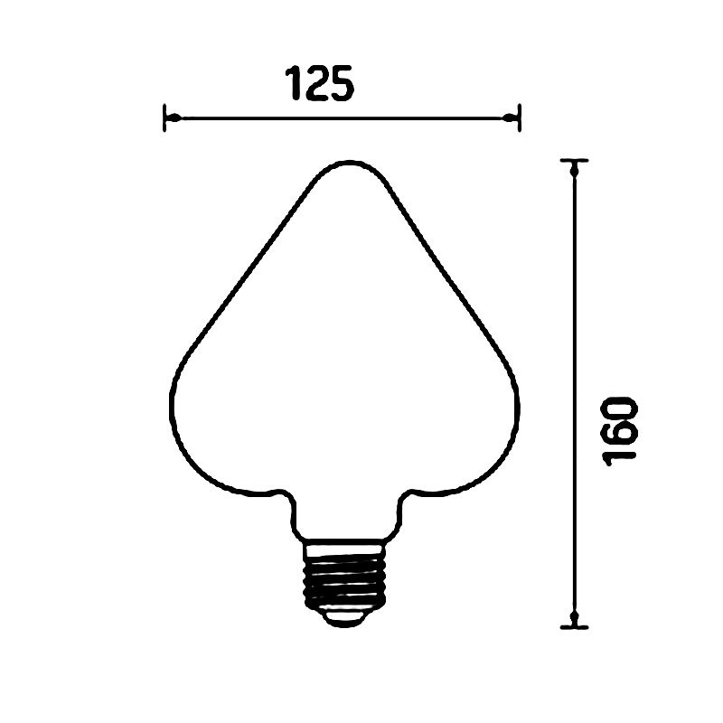 LED-Leuchtmittel rotes Herz