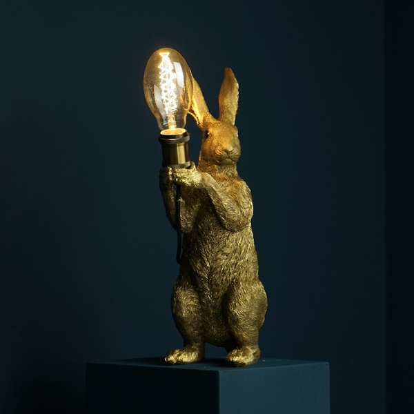 Tischleuchte  1-flg. Golden Rabbit