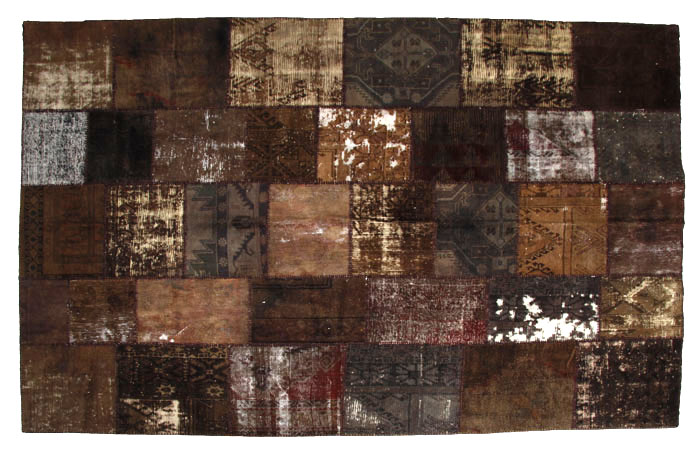 handgefertigtes Einzelstück Patchwork- Kelimteppich