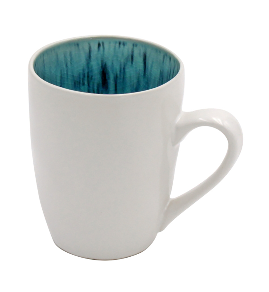 Kaffeebecher mit Henkel Aqua