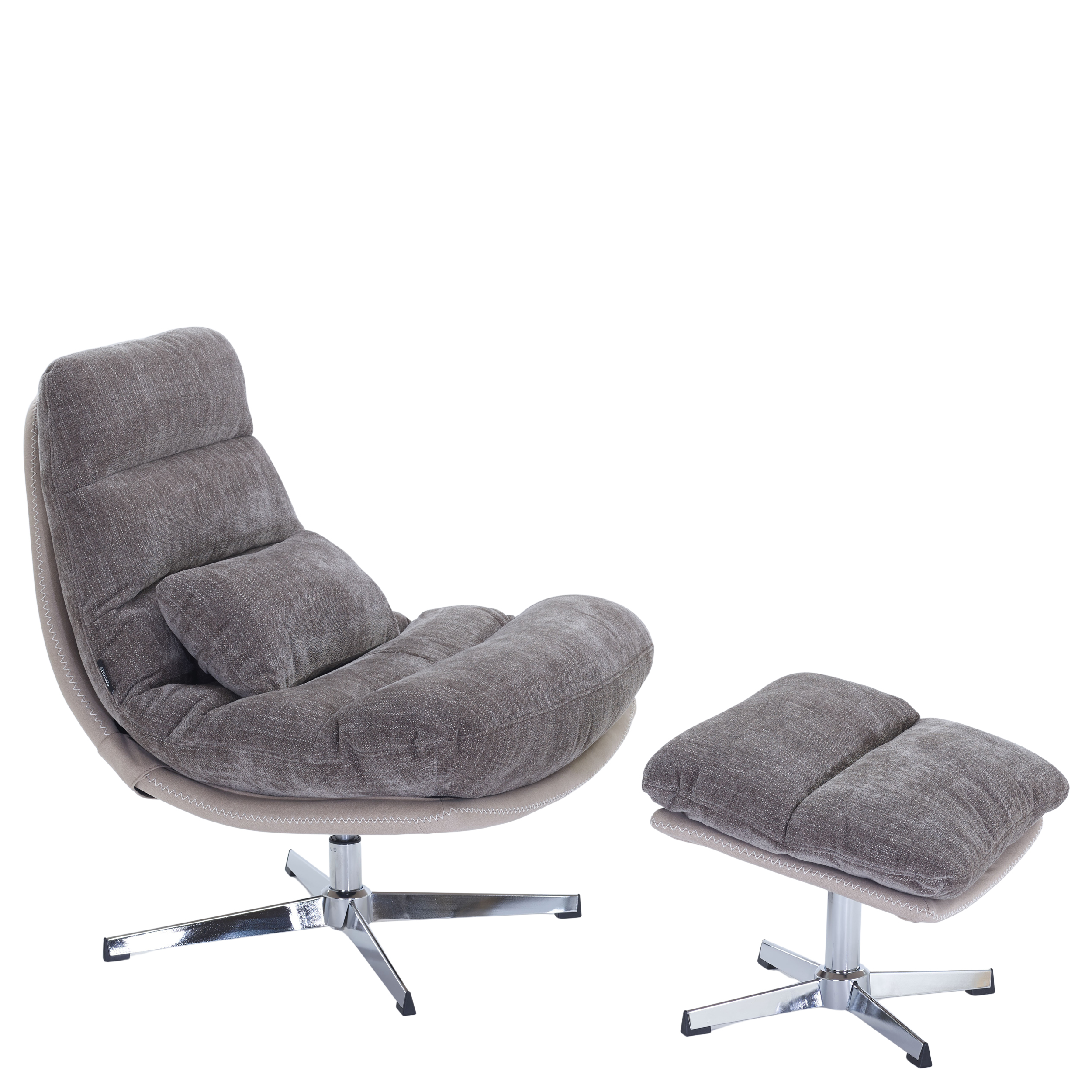 Drehsessel mit Hocker Nordic