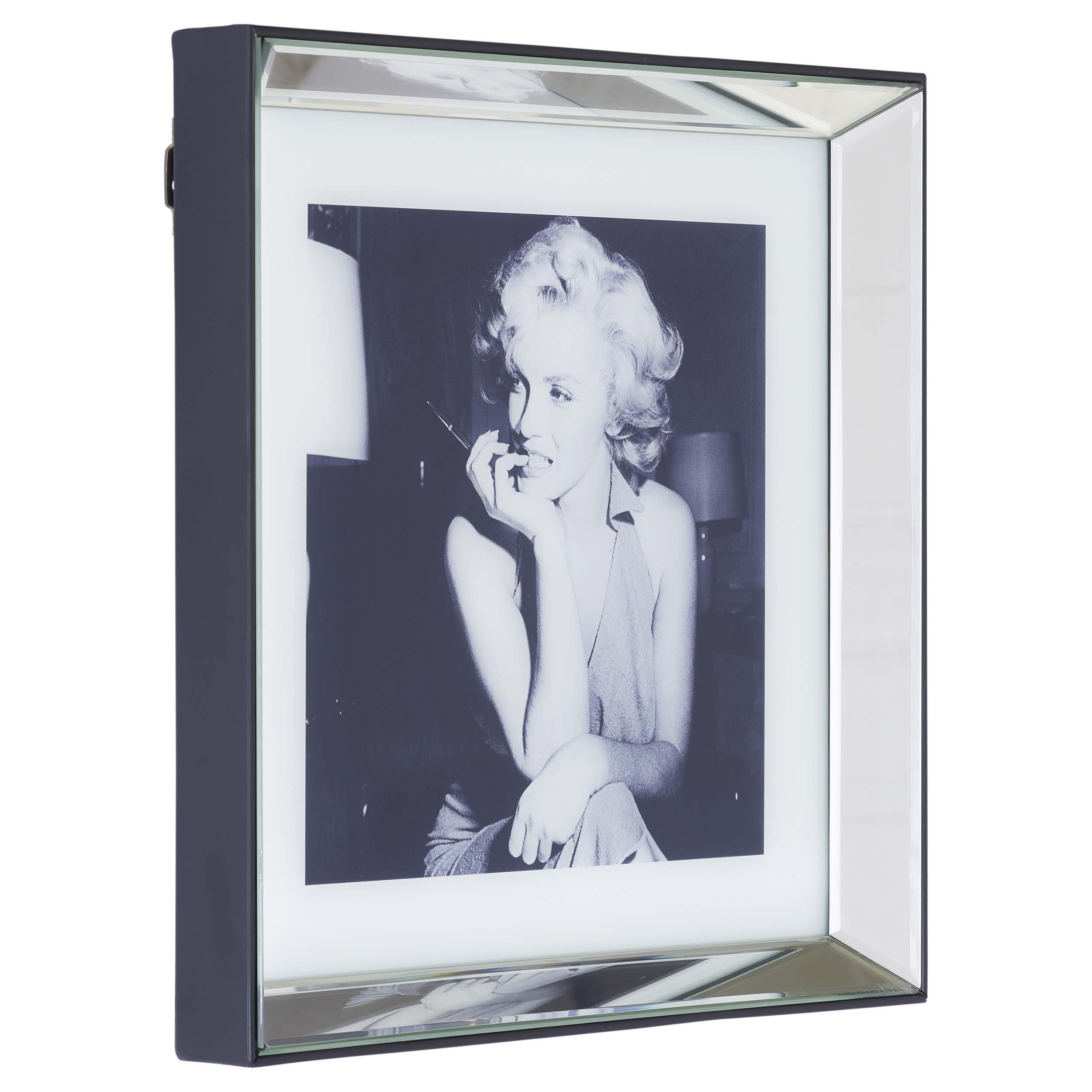 Glasbild mit Rahmen Marilyn Monroe