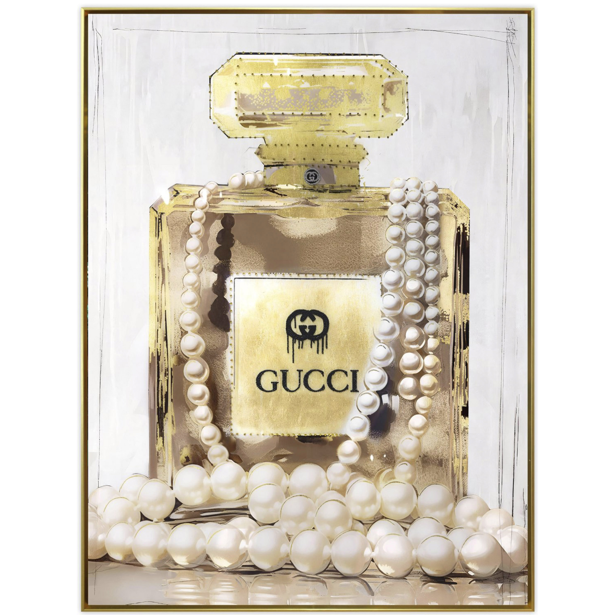 Wandbild Gucci Flacon