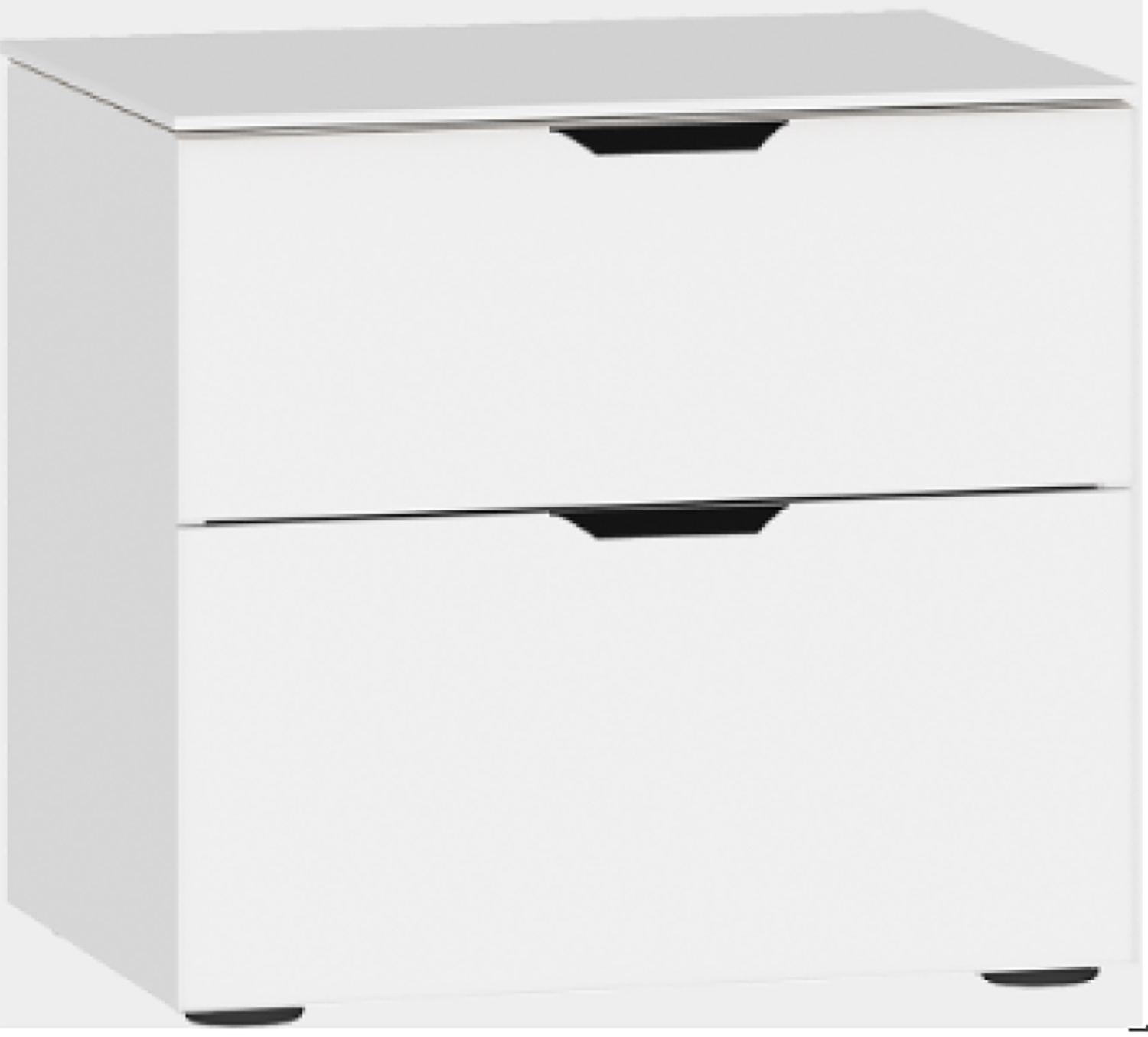 Nachtkommode mit 2 Schüben Typ 01