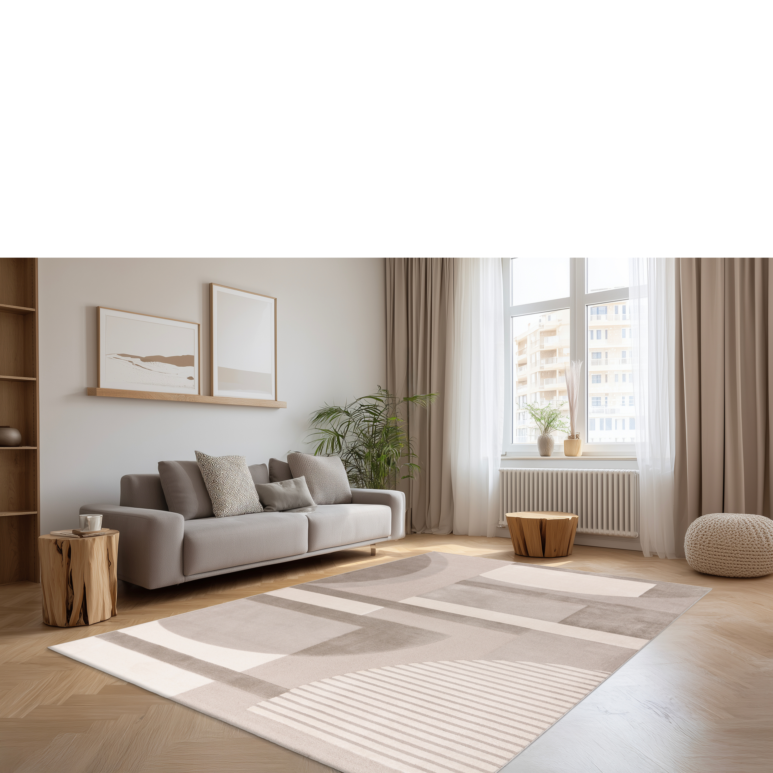 Kurzflor-Teppich Lombardo