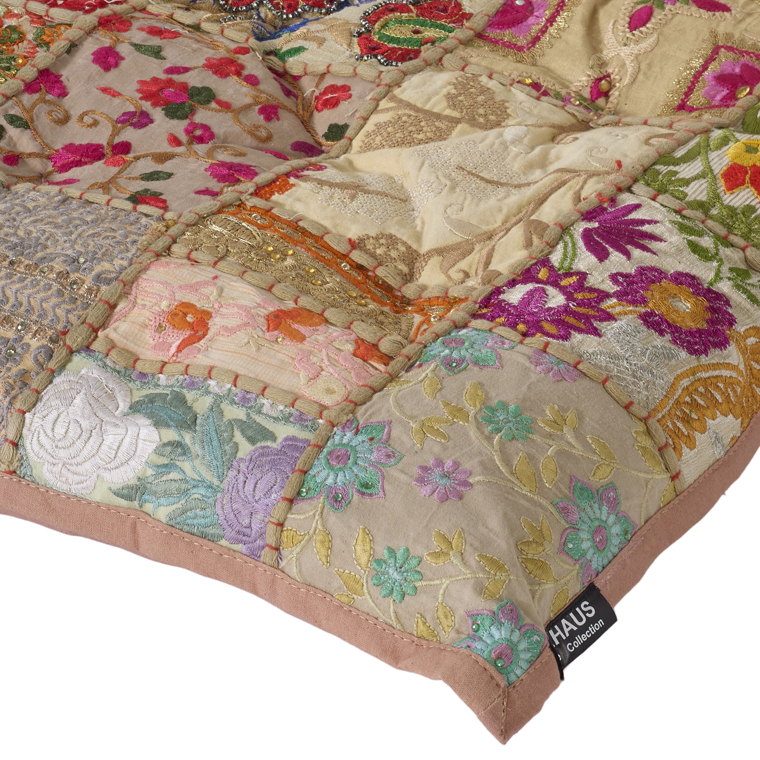 Patchwork-Sitzkissen Pune handmade