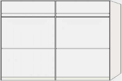 Drehtürenschrank 4-trg. Longline
