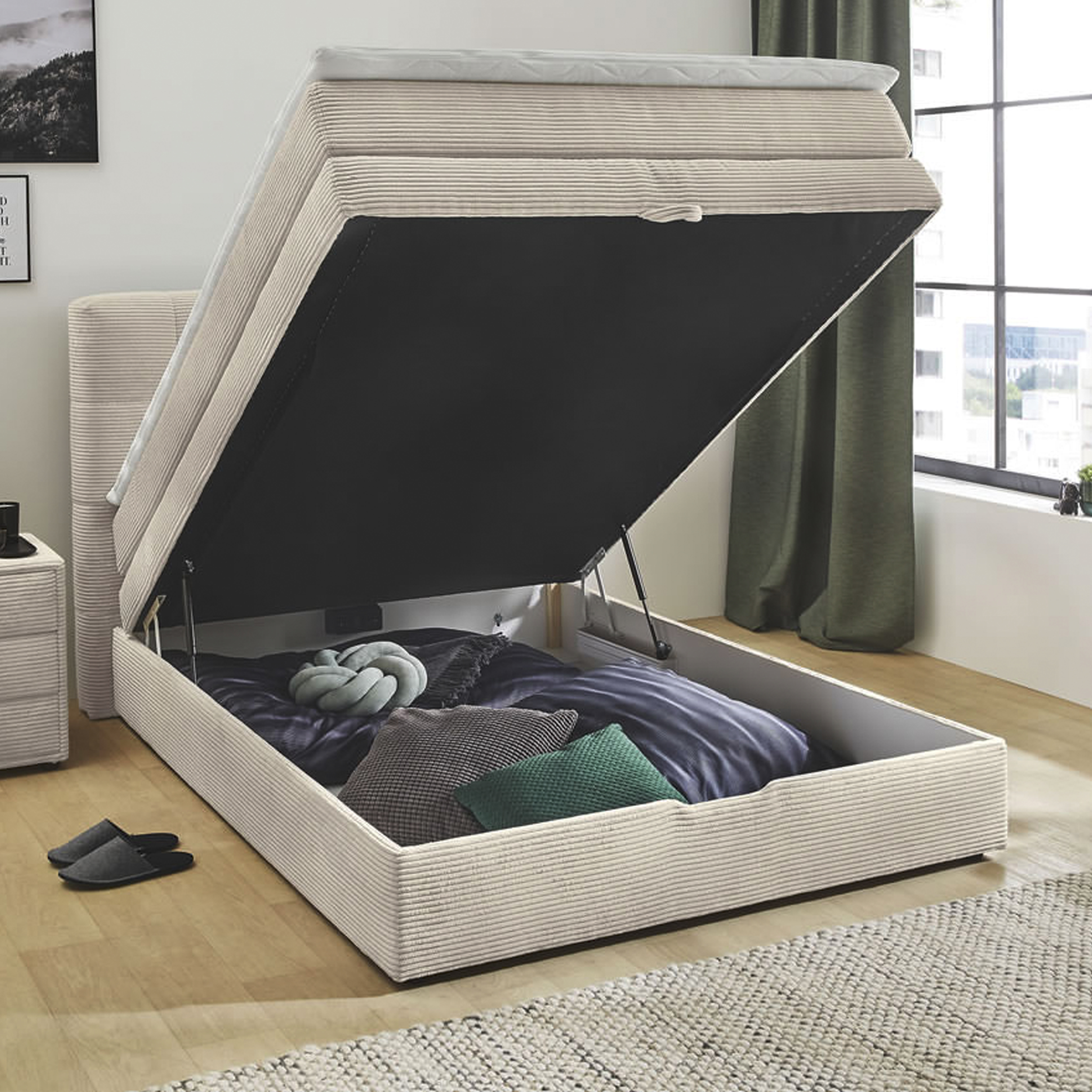 Boxspringbett mit Bettkasten Jannis