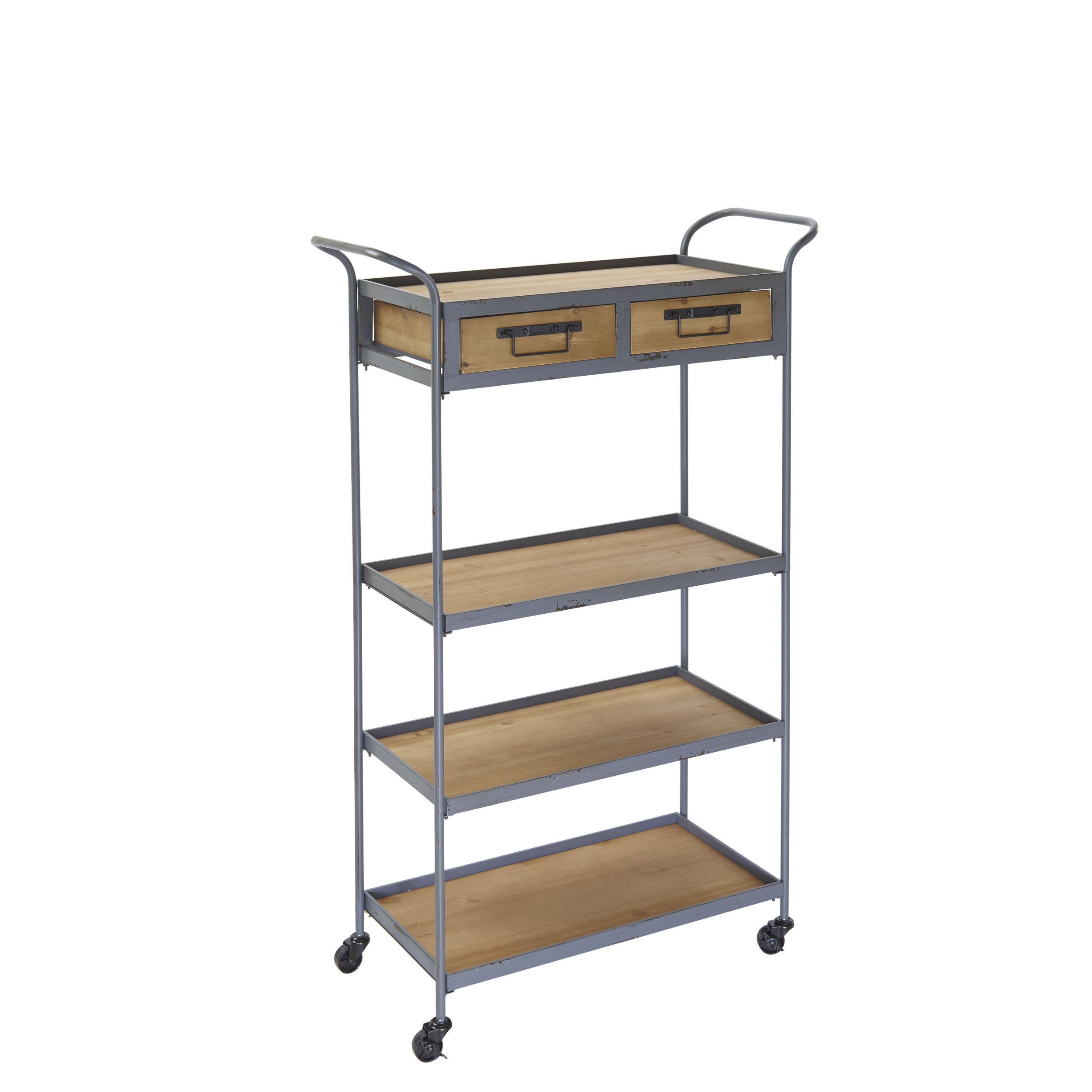 Regal auf Rollen Natural