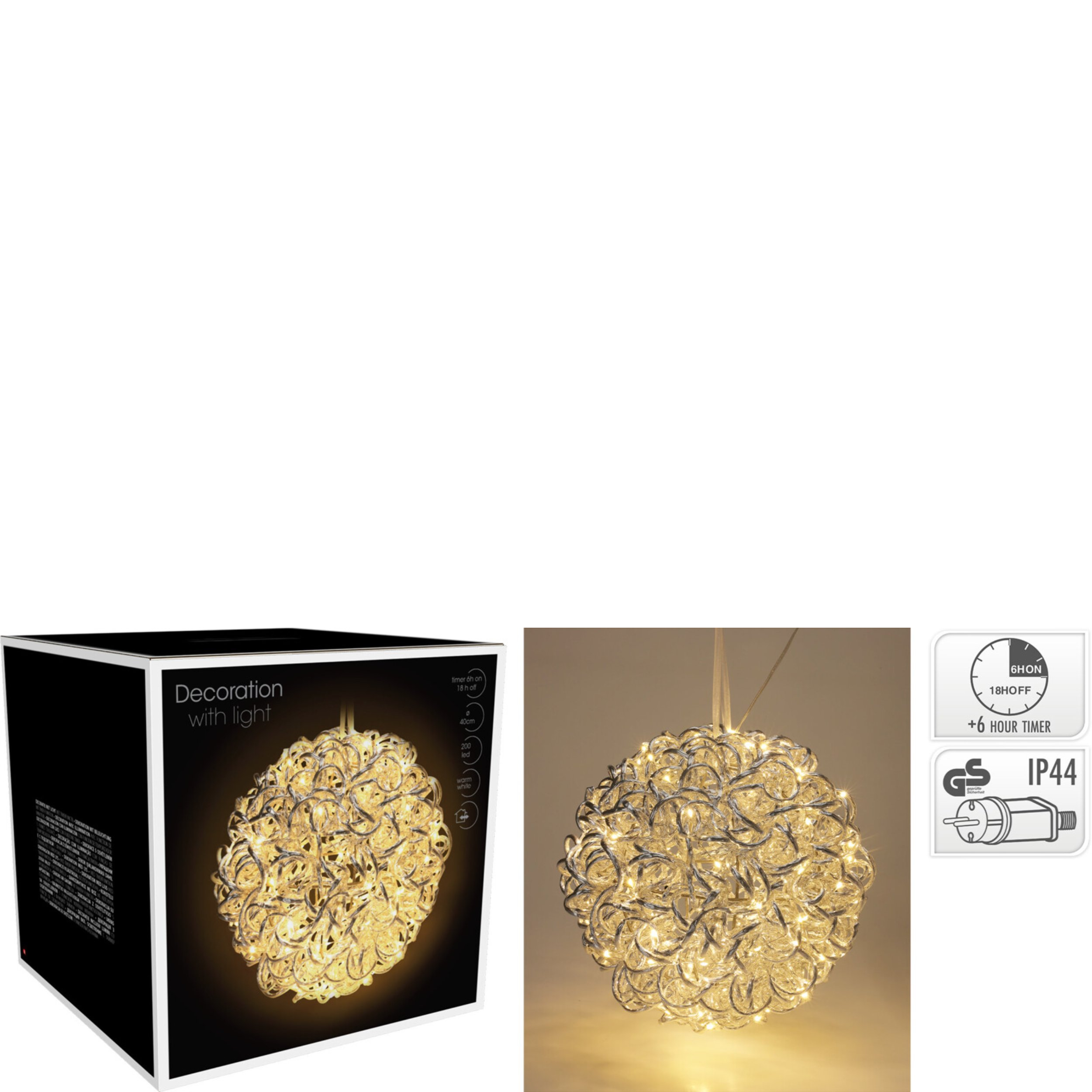 LED-Kugel Silverlight