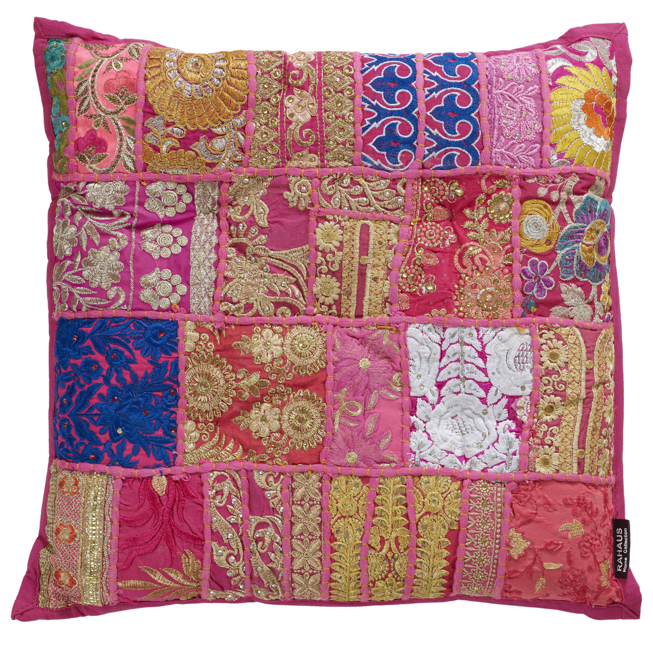 Patchwork-Sitzkissen Pune handmade
