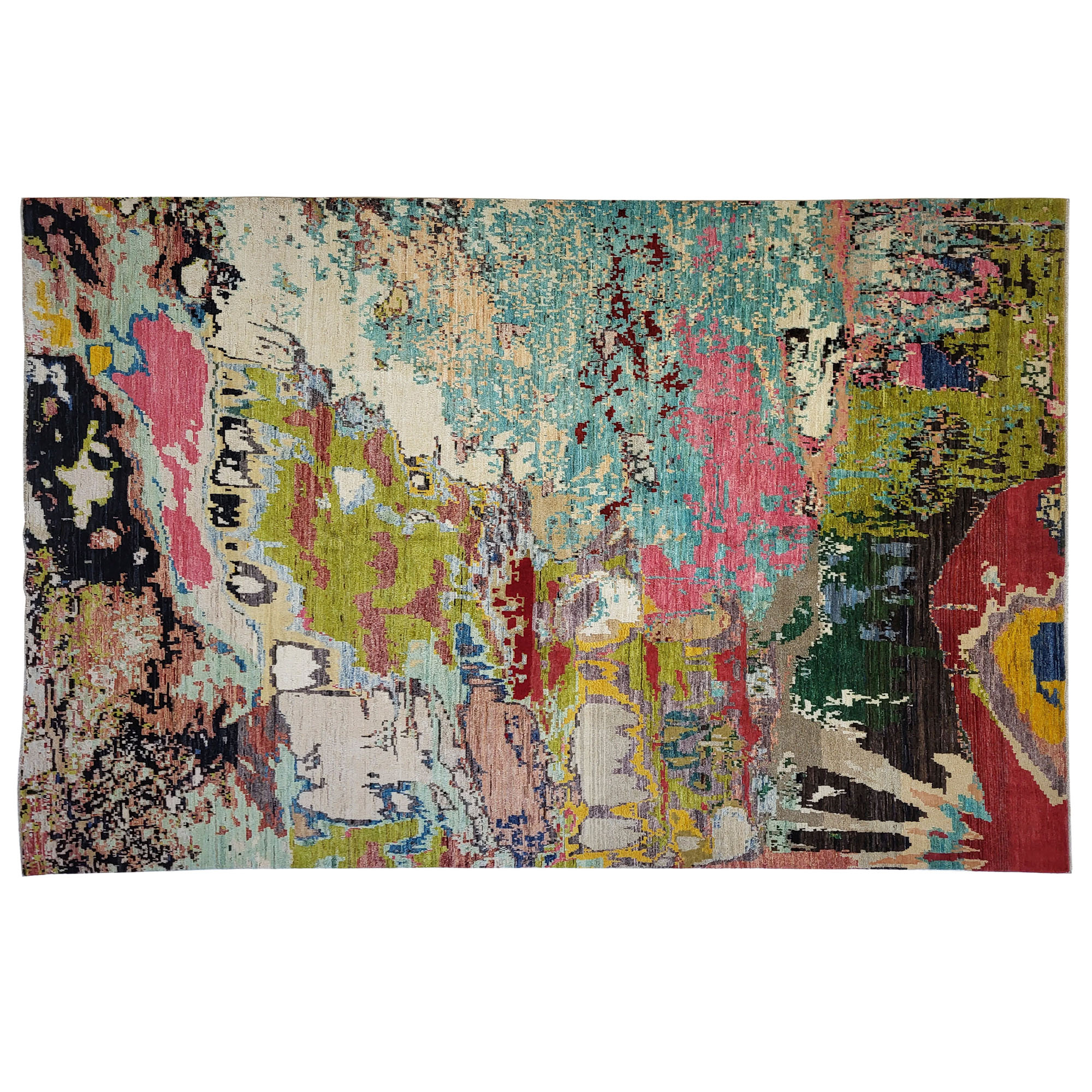 Handgefertigter Teppich Abstract