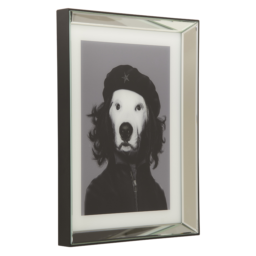 Glasbild mit Rahmen Che Glasbild mit Rahmen Che