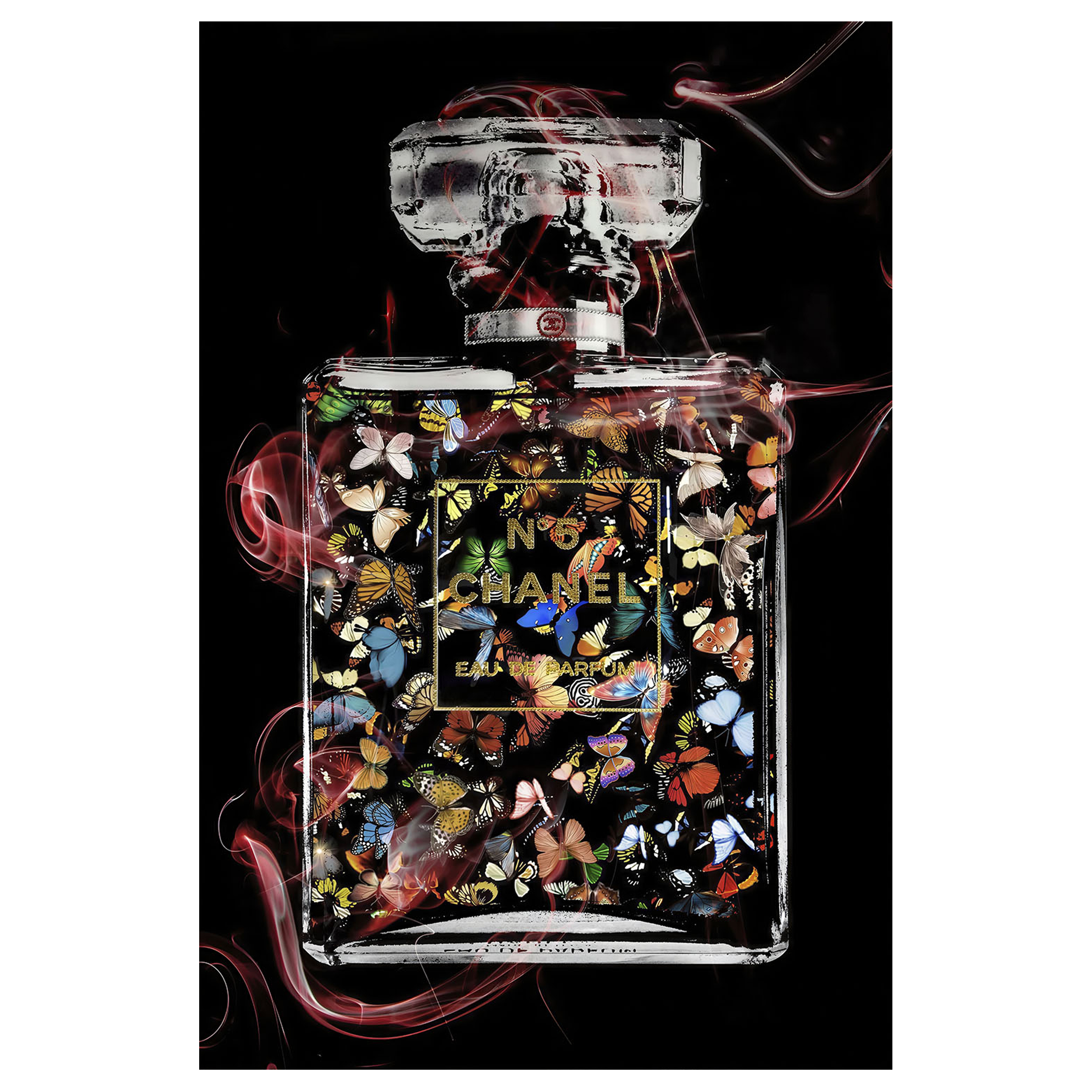 Glasbild Flacon Couleur