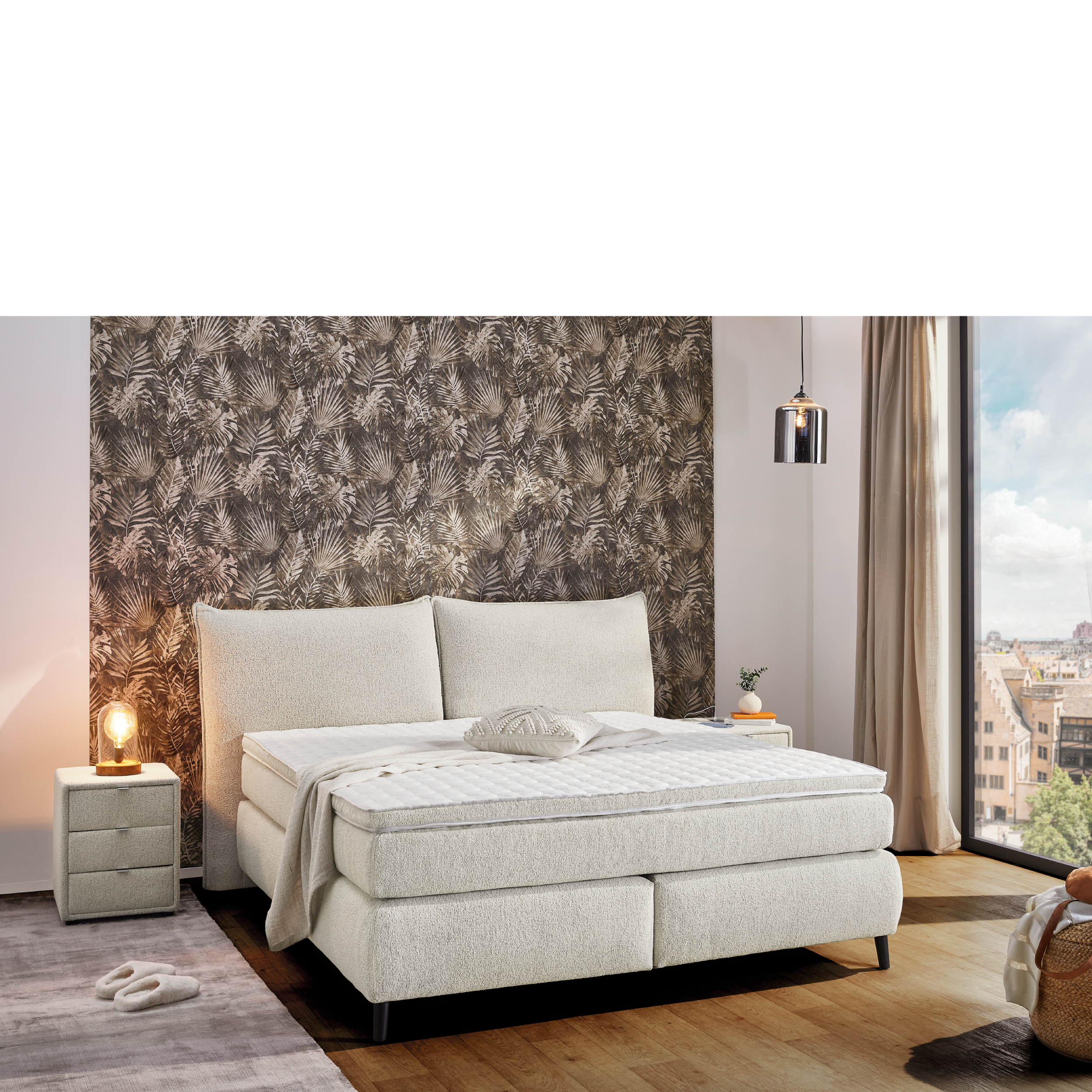 Boxspringbett  180 x 200 cm Finca
