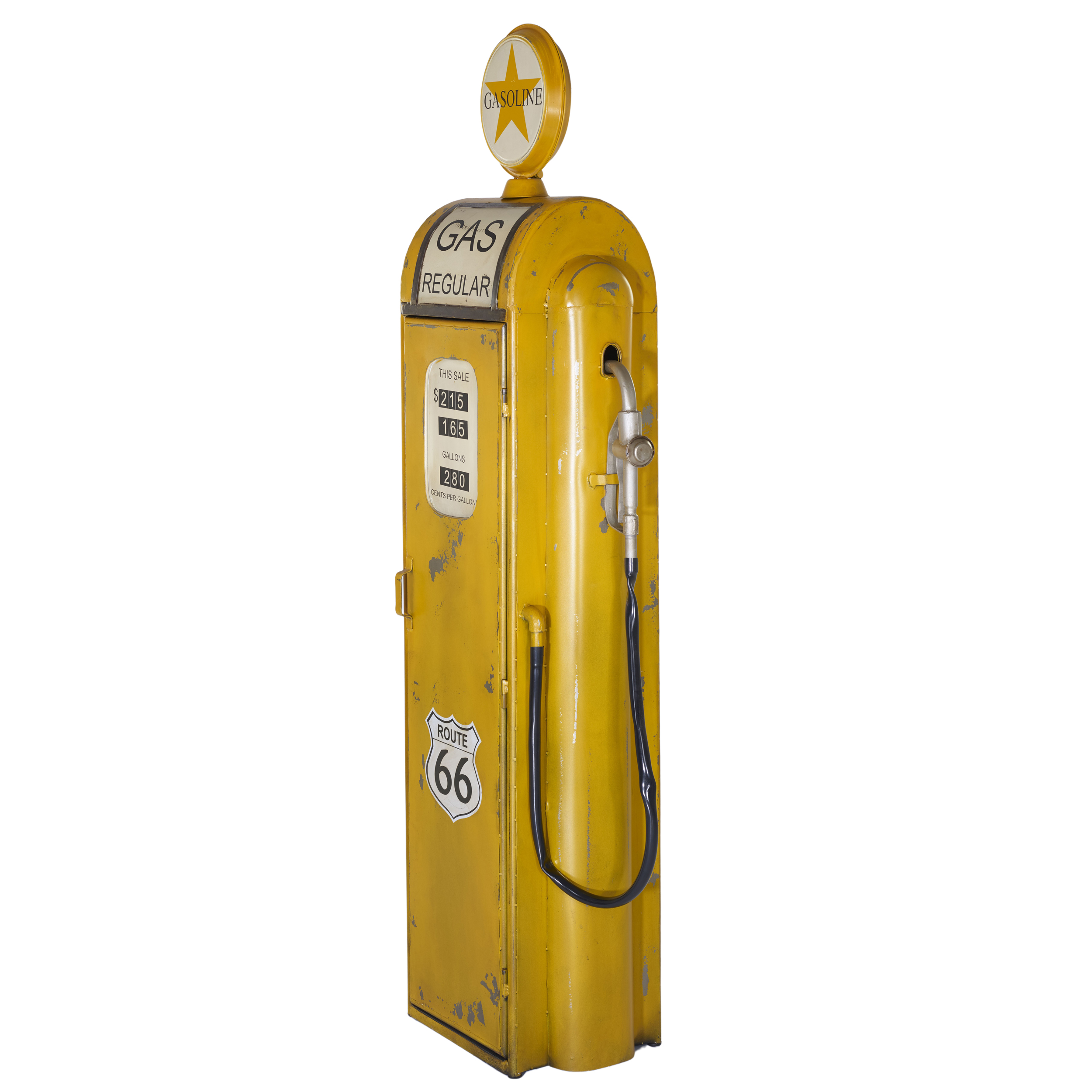 Barschrank Yellow Gas Pump