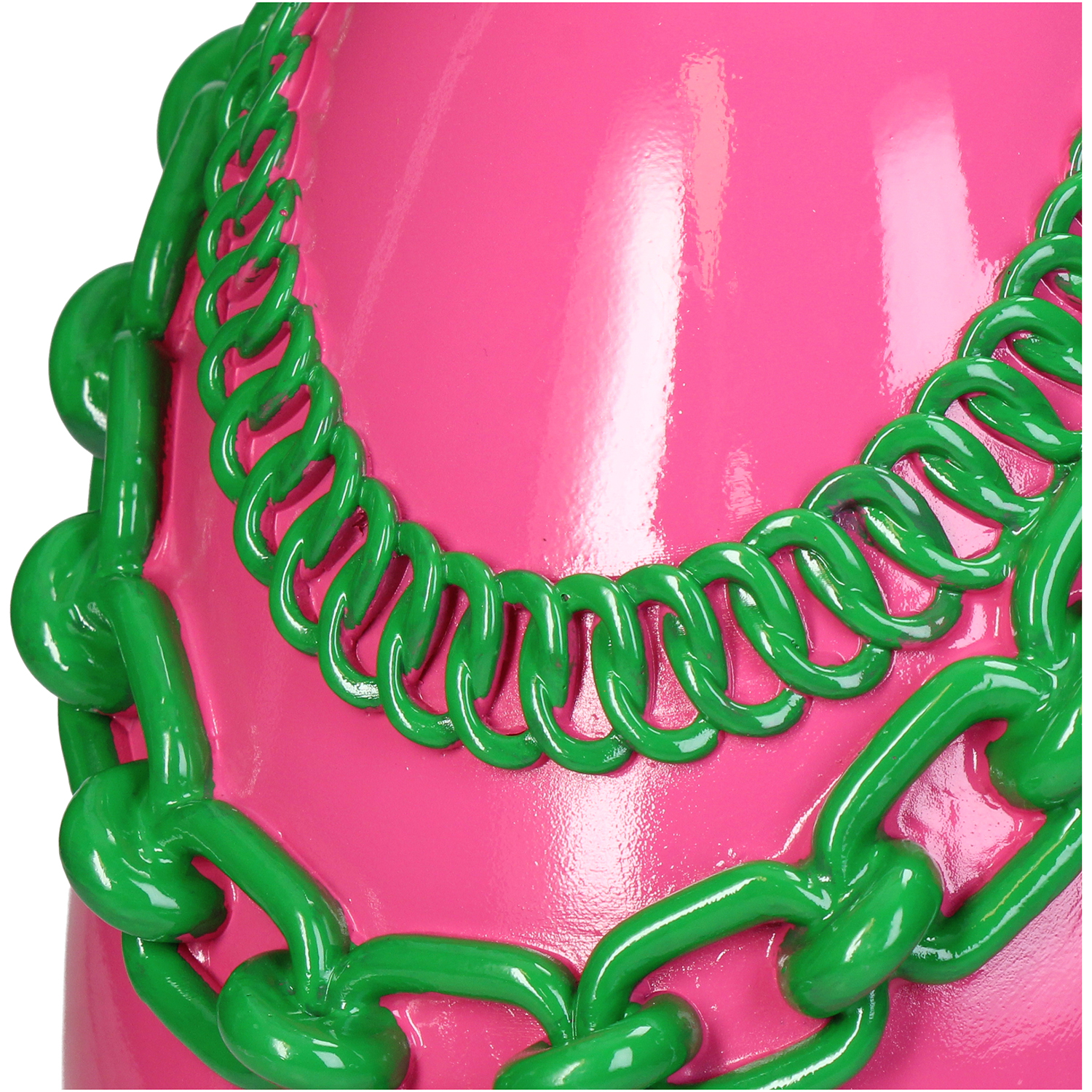 Vase Green Chains