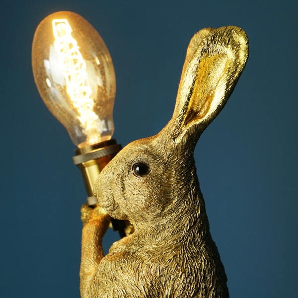 Tischleuchte  1-flg. Golden Rabbit