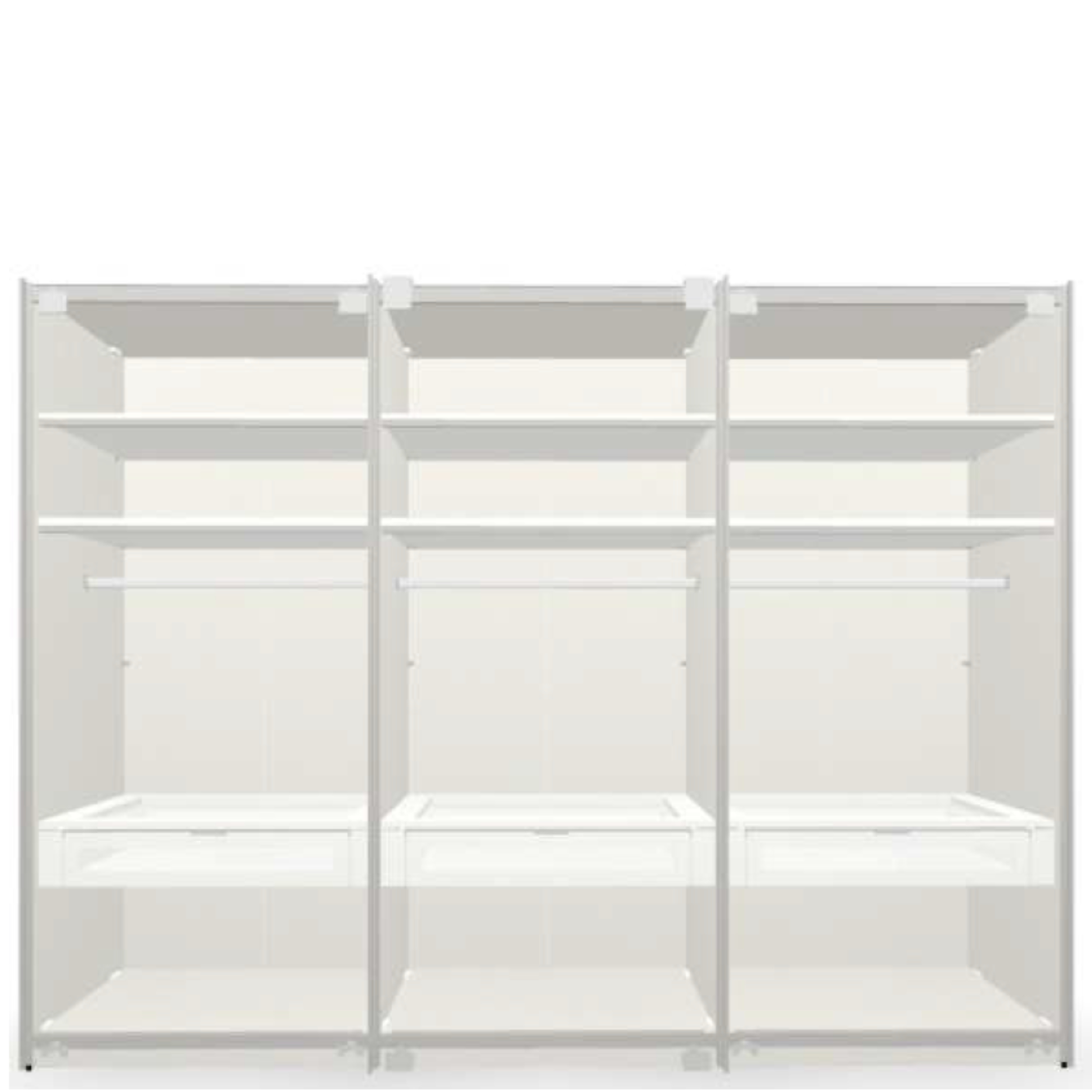 Schwebetürenschrank  3-trg. Slideline