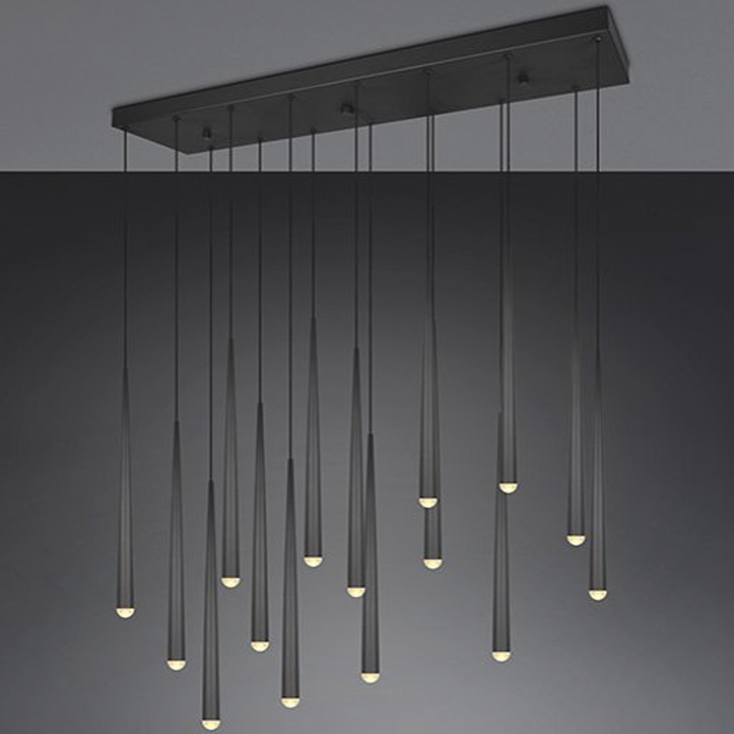 LED-Pendelleuchte  15-flg. Tubolato II