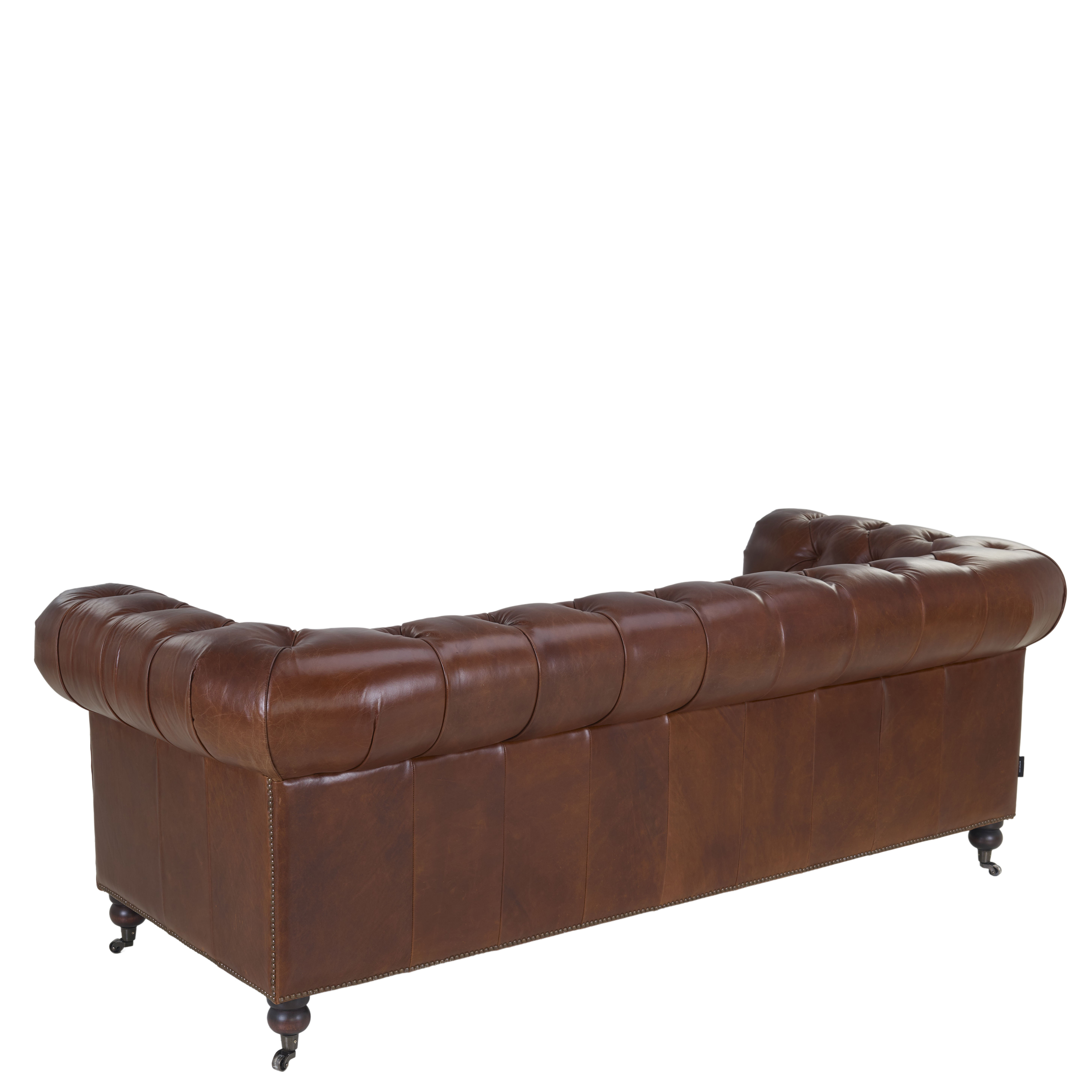 Sofa 3-sitzig (m. Rollenfüßen) Old Chesterfield