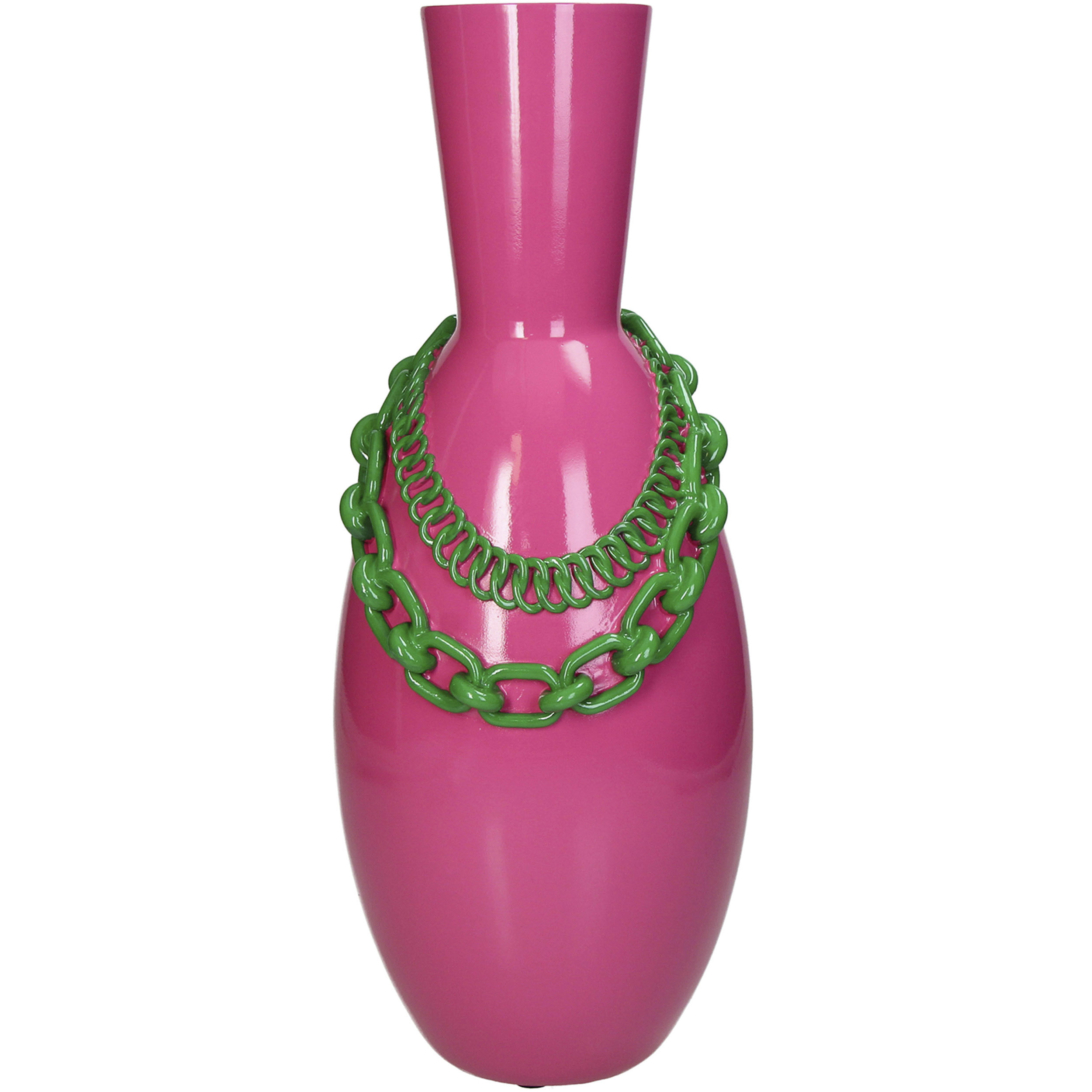 Vase Green Chains