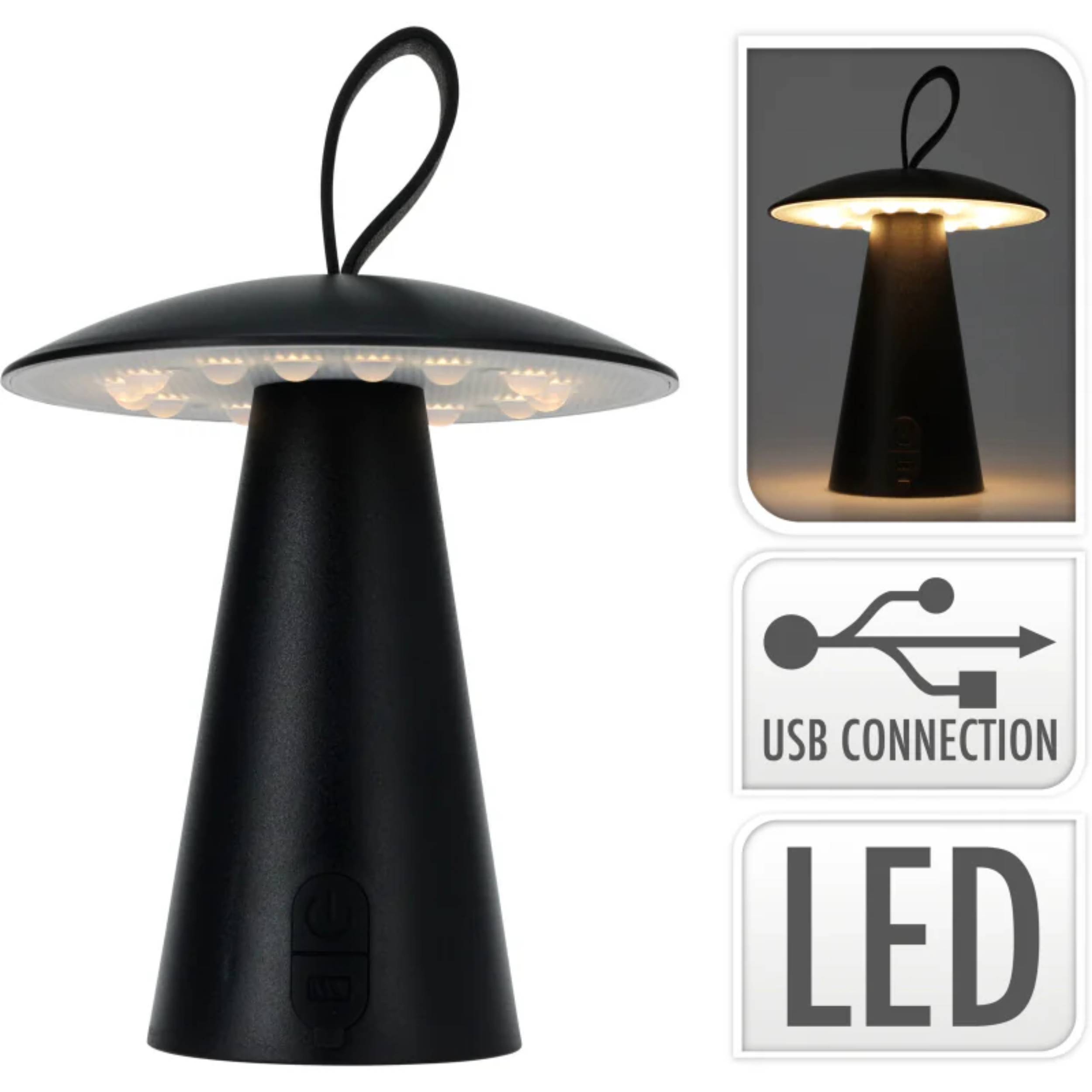 LED-Tischleuchte Black Mushroom