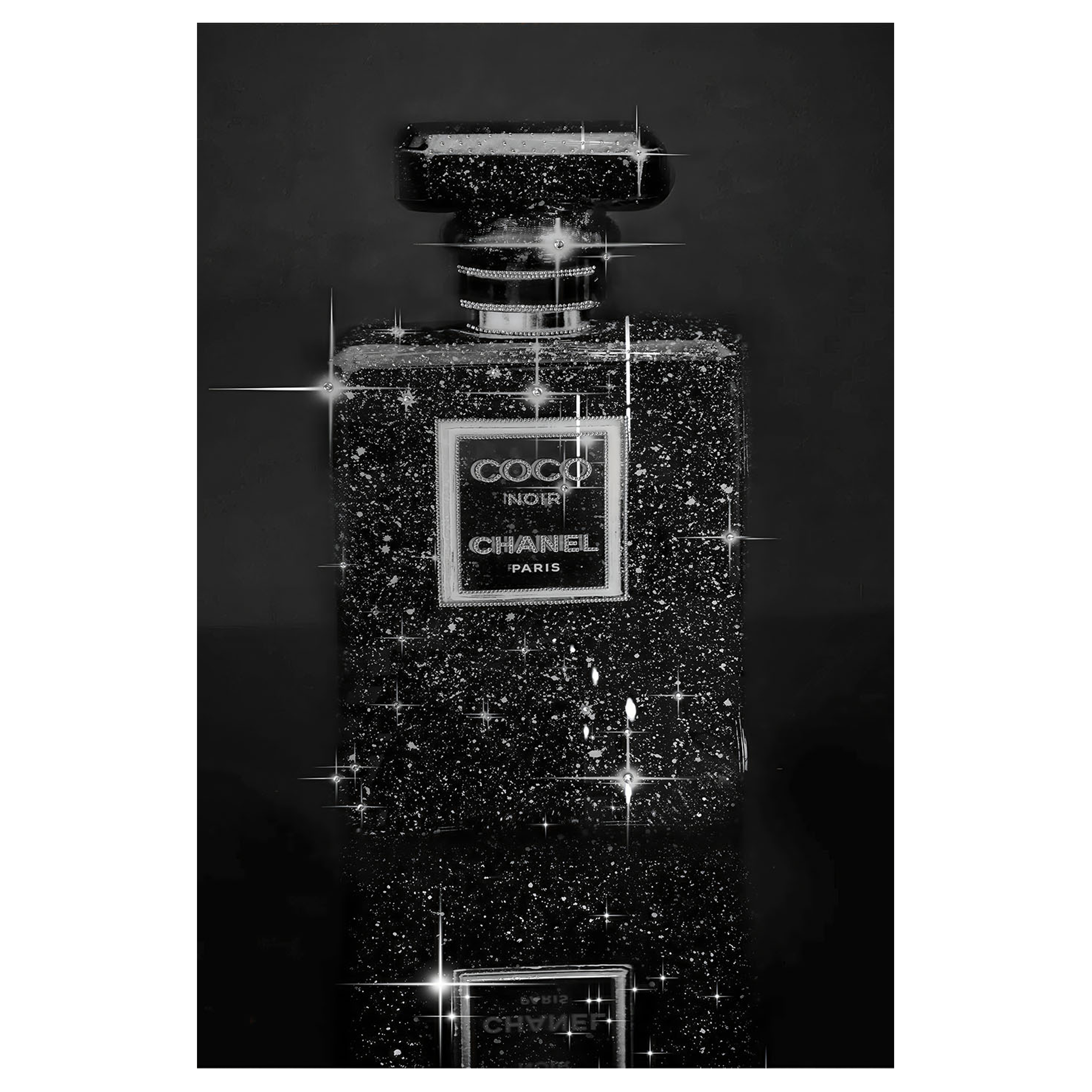 Glasbild Flacon Chanel