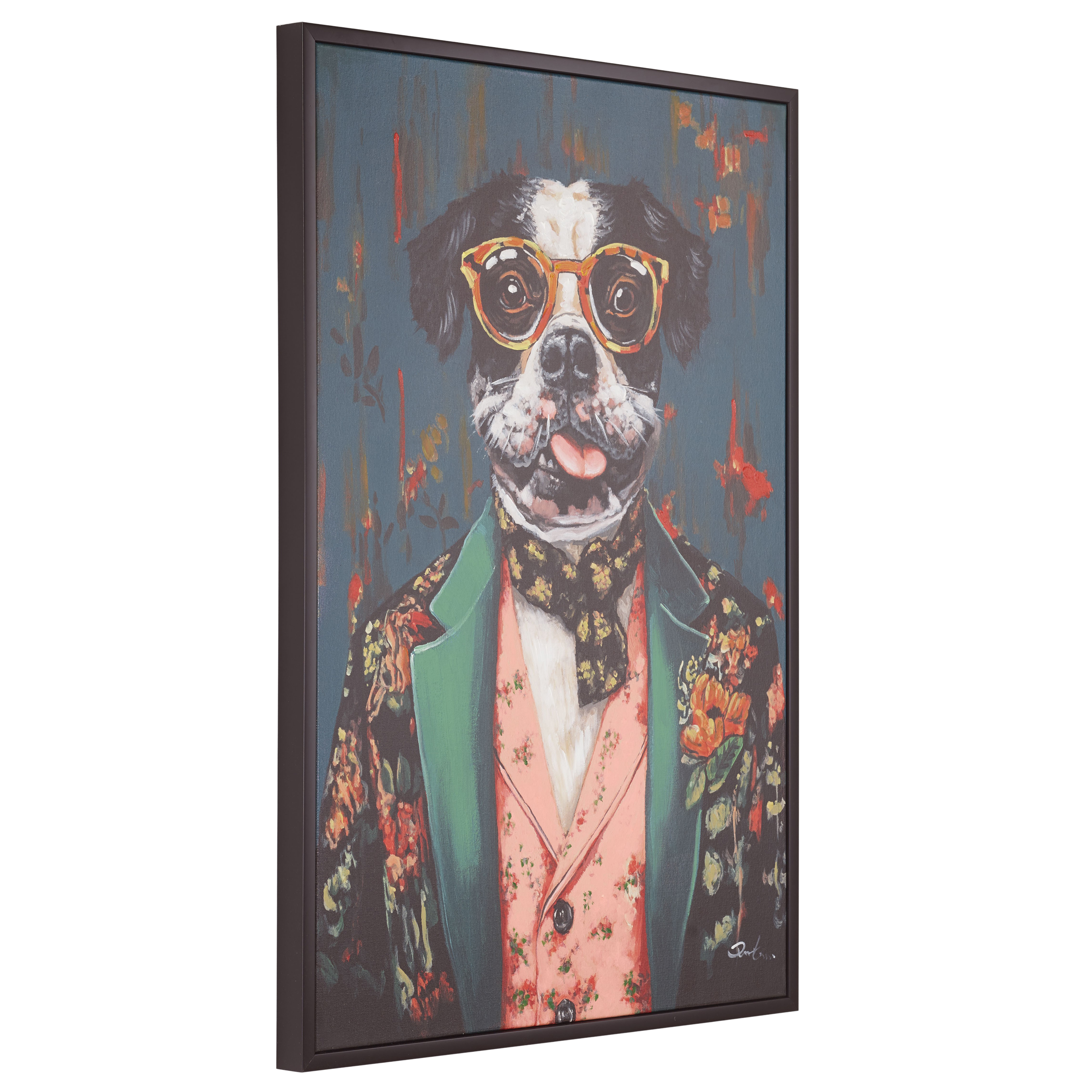 Bild handgemalt Dog Sunglass III