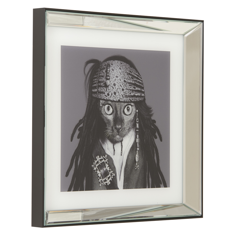 Glasbild mit Rahmen Jonny Depp