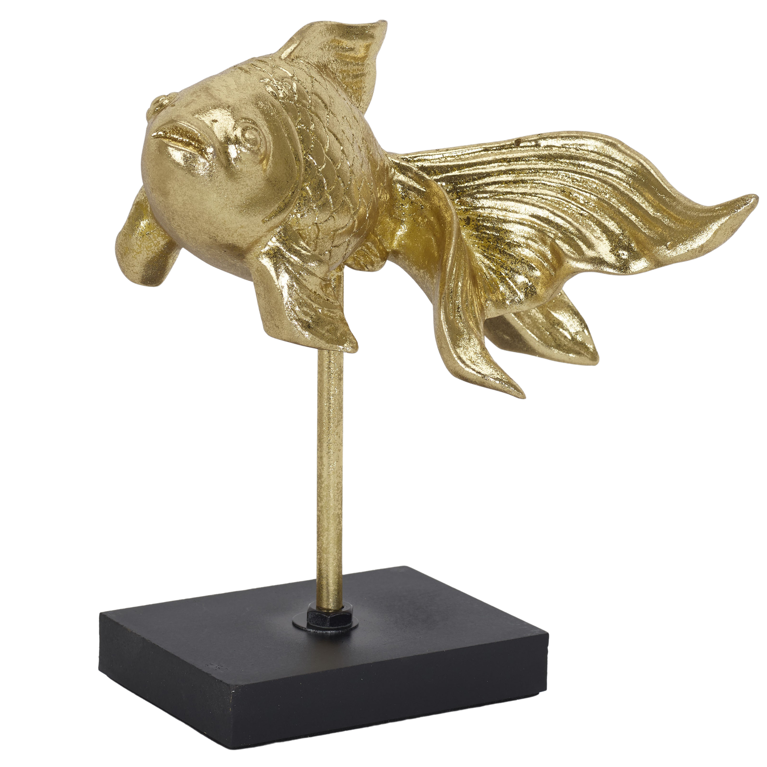 Dekofigur auf Ständer Goldfisch