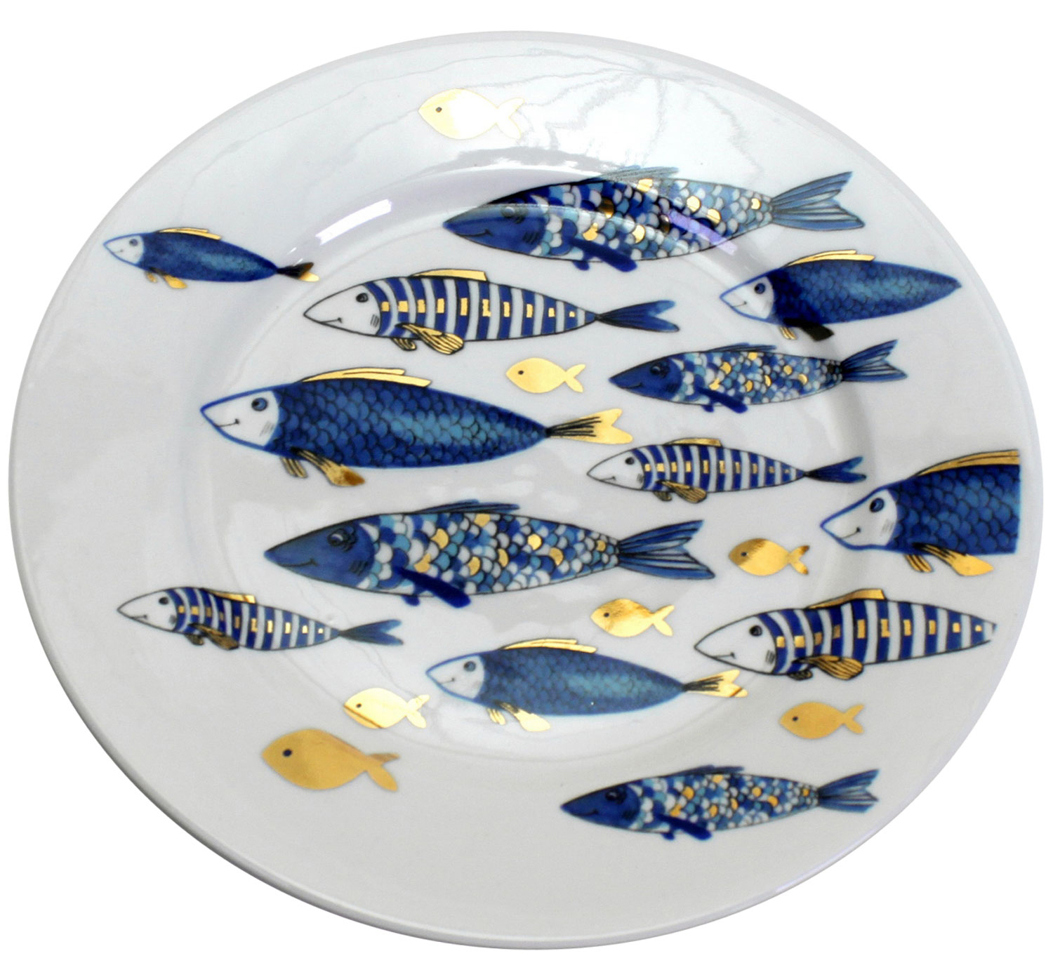 Dessertteller Blue Fish